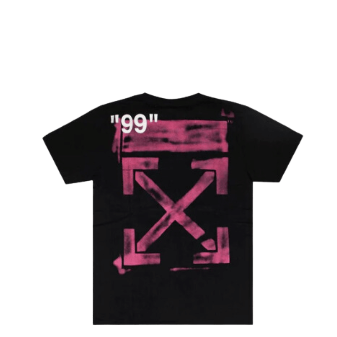 Off White Stencil Black Fuchsia Oversized T-Shirt | Off Kicks