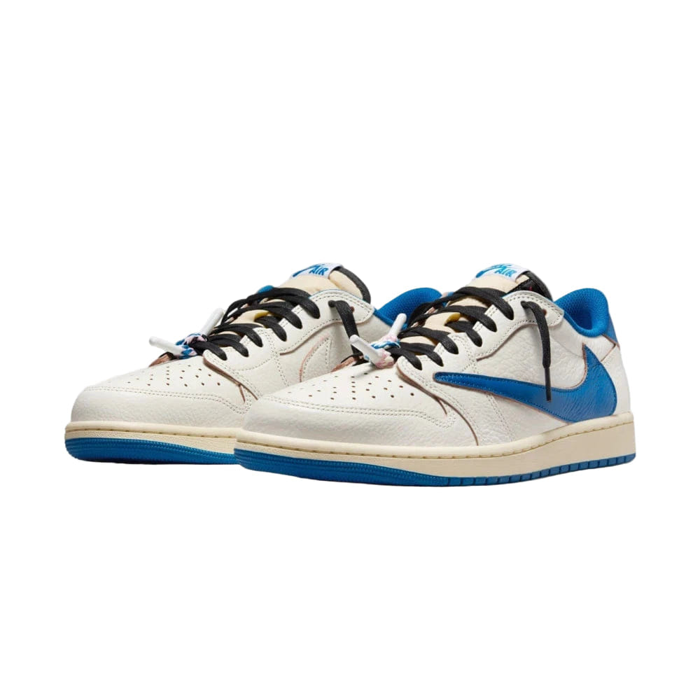 My Store Fragment Design x Travis Scott x Air Jordan 1 Retro Low OG SP Sail Military Blue - Preorder