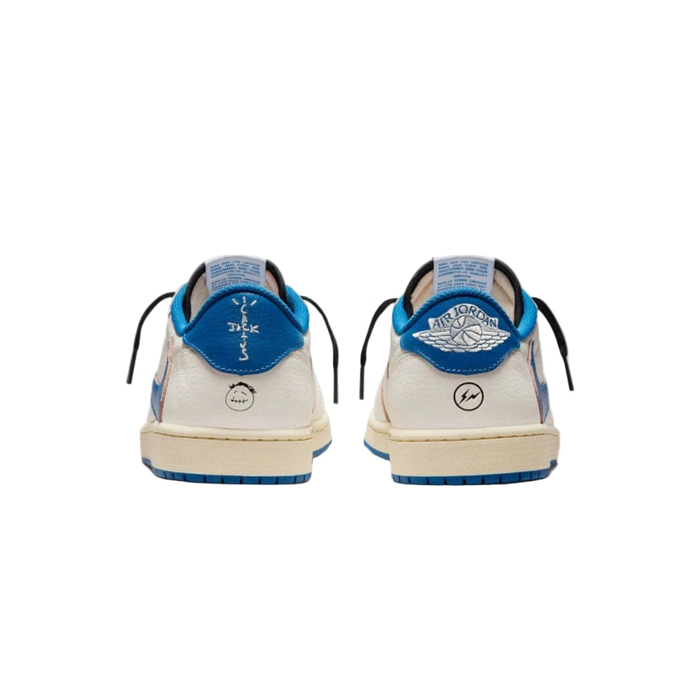 My Store Fragment Design x Travis Scott x Air Jordan 1 Retro Low OG SP Sail Military Blue - Preorder