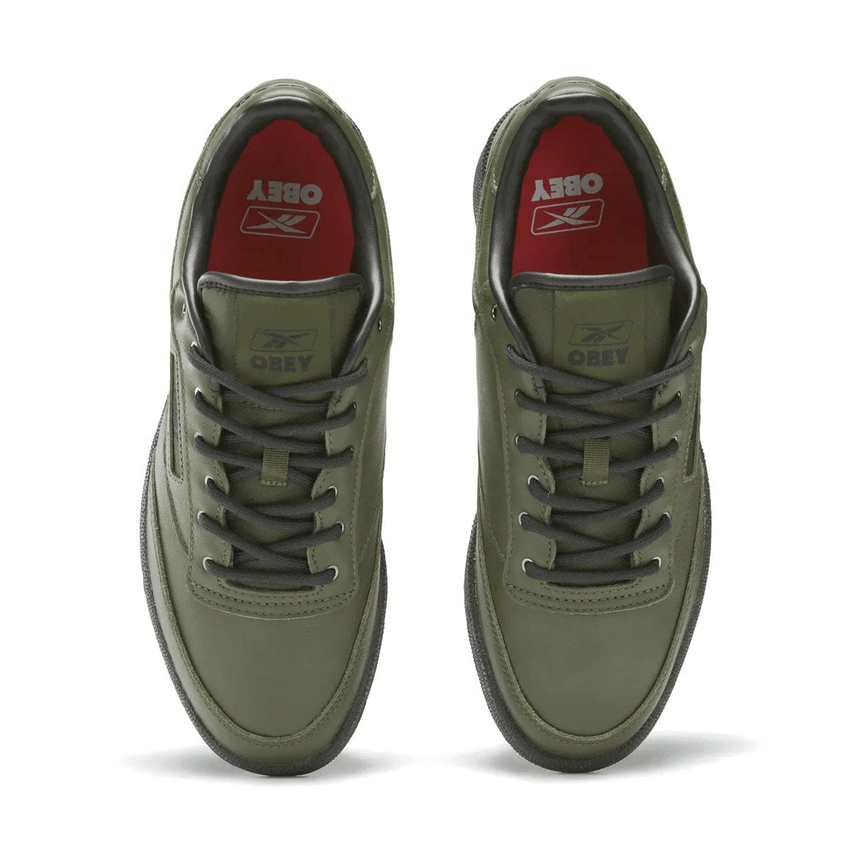 Reebok + OBEY Club C 85 Green Black Red