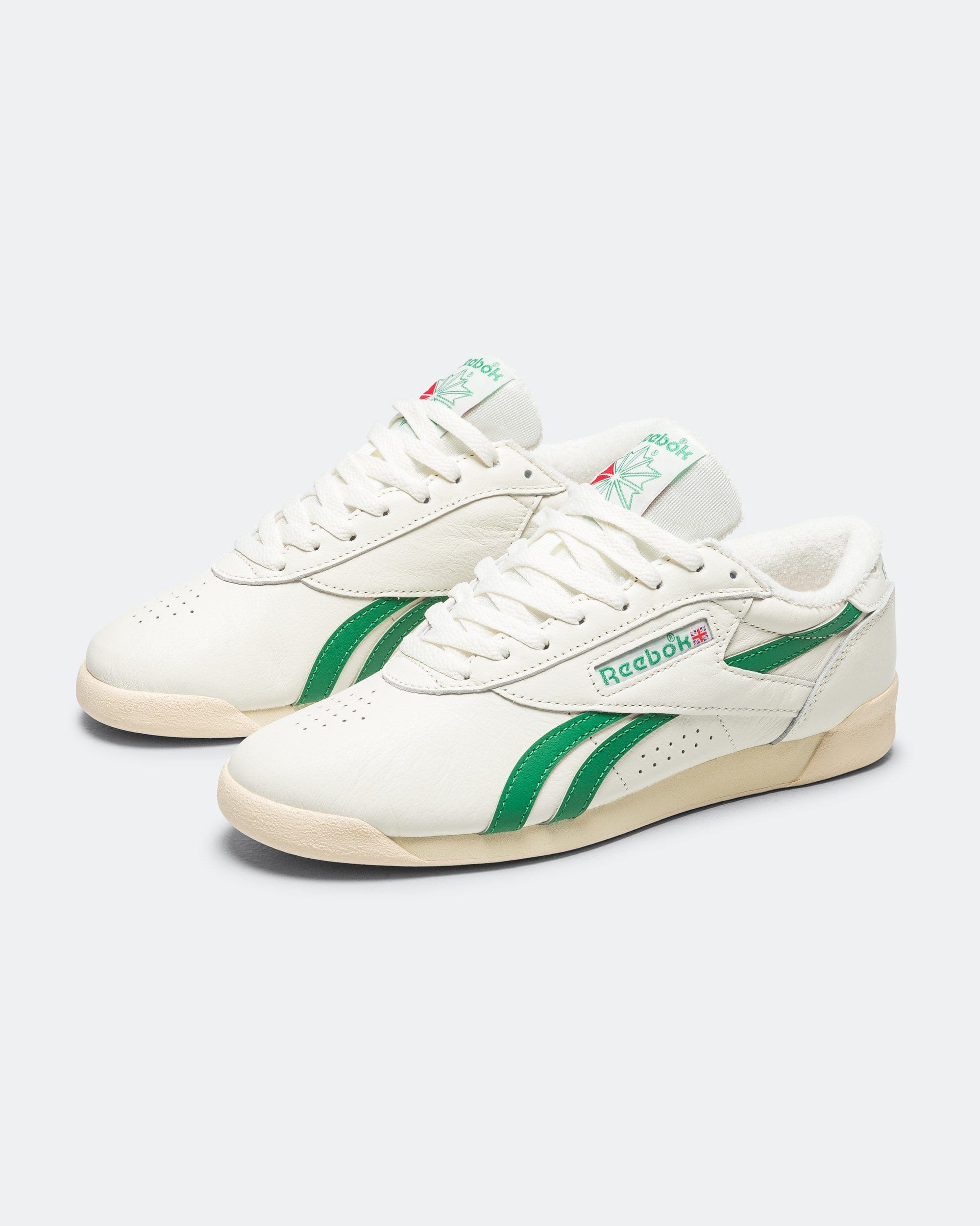Reebok Freestyle Lo - Chalk/Glen Green - Paper White