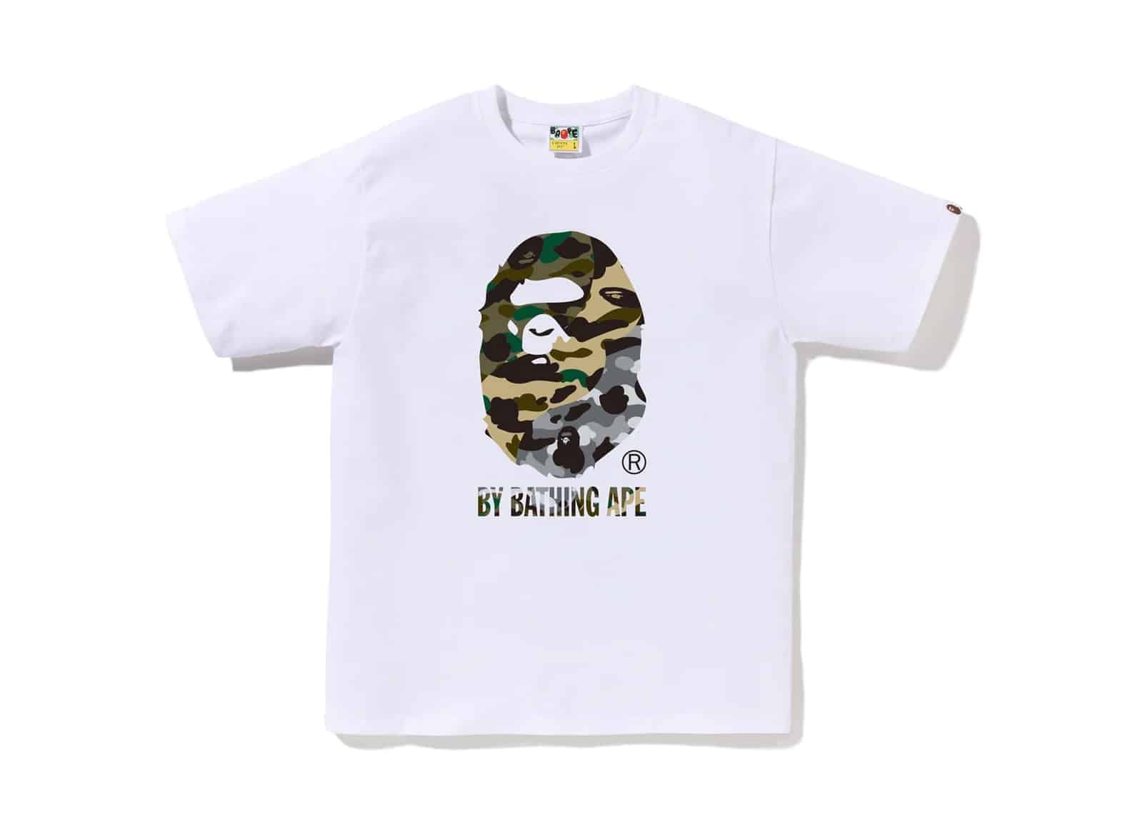 Bape 1st Camo Crazy By Bathing Ape T-Shirt White