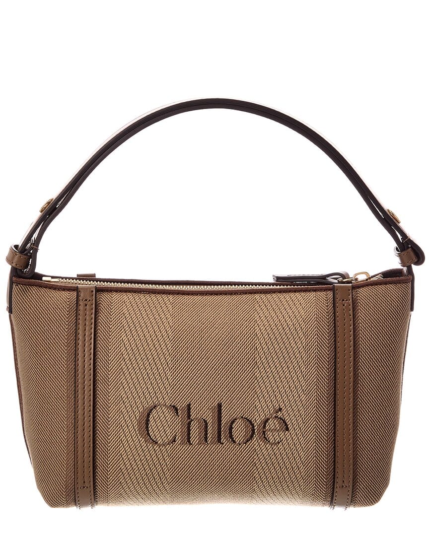 Chloé Carry Canvas & Leather Shoulder Bag