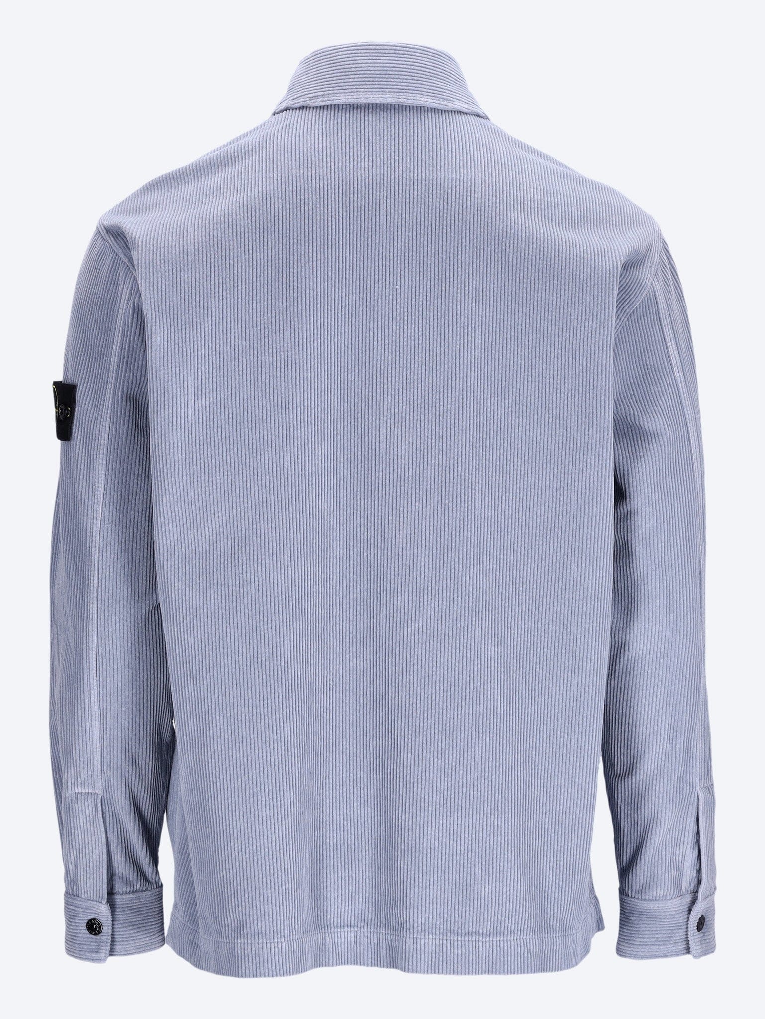 Stone Island Organic cotton corduroy 800 garment dyed shirt