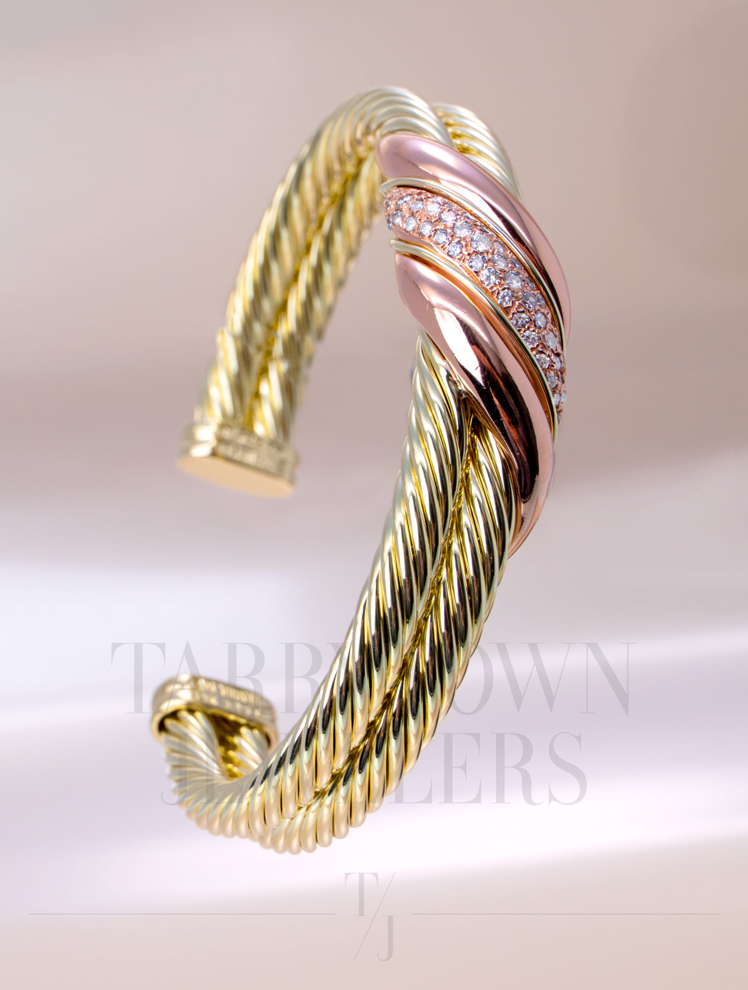 David Yurman Double Cable Crossover Cuff