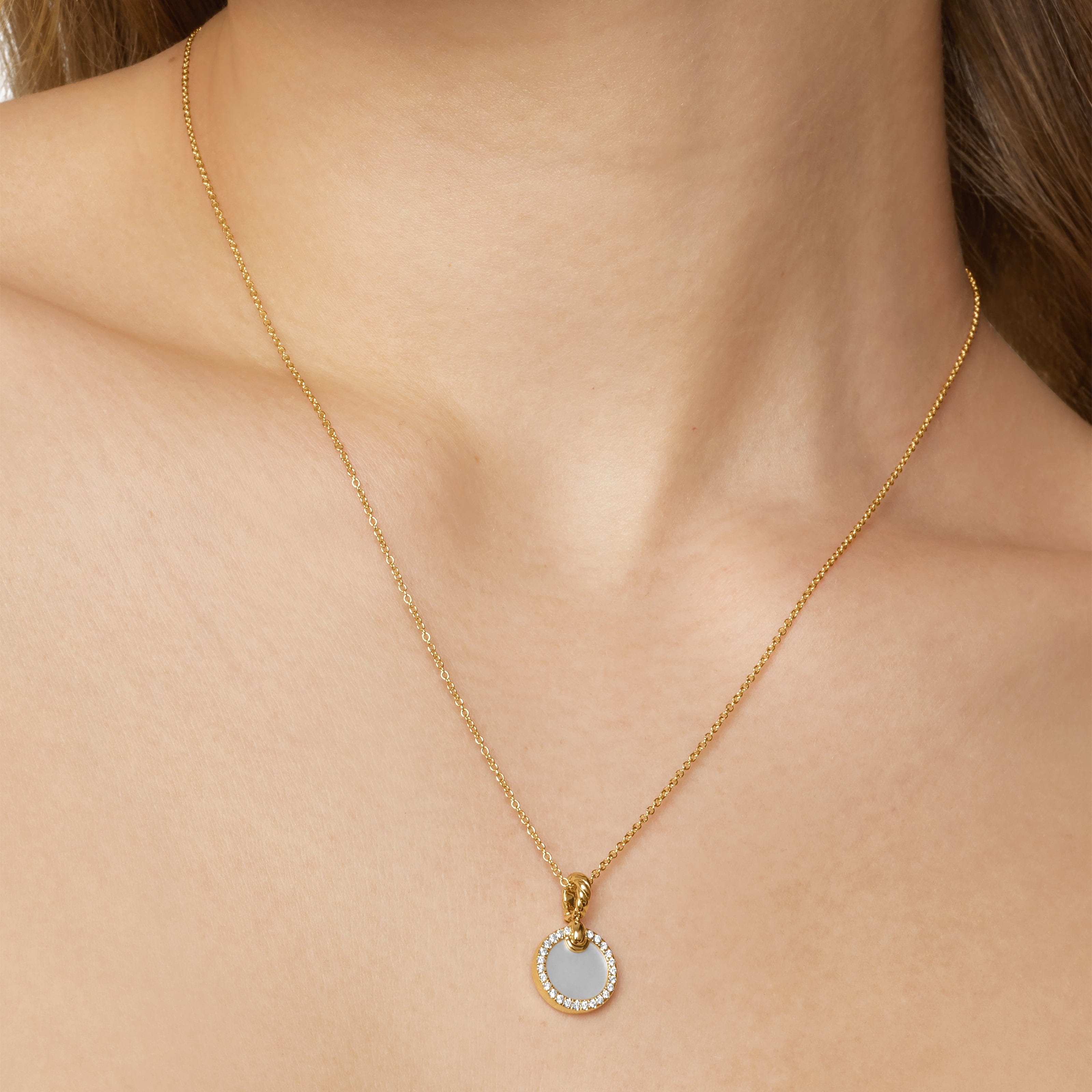 David Yurman DY Elements® Collection Necklace in 18K Yellow Gold
