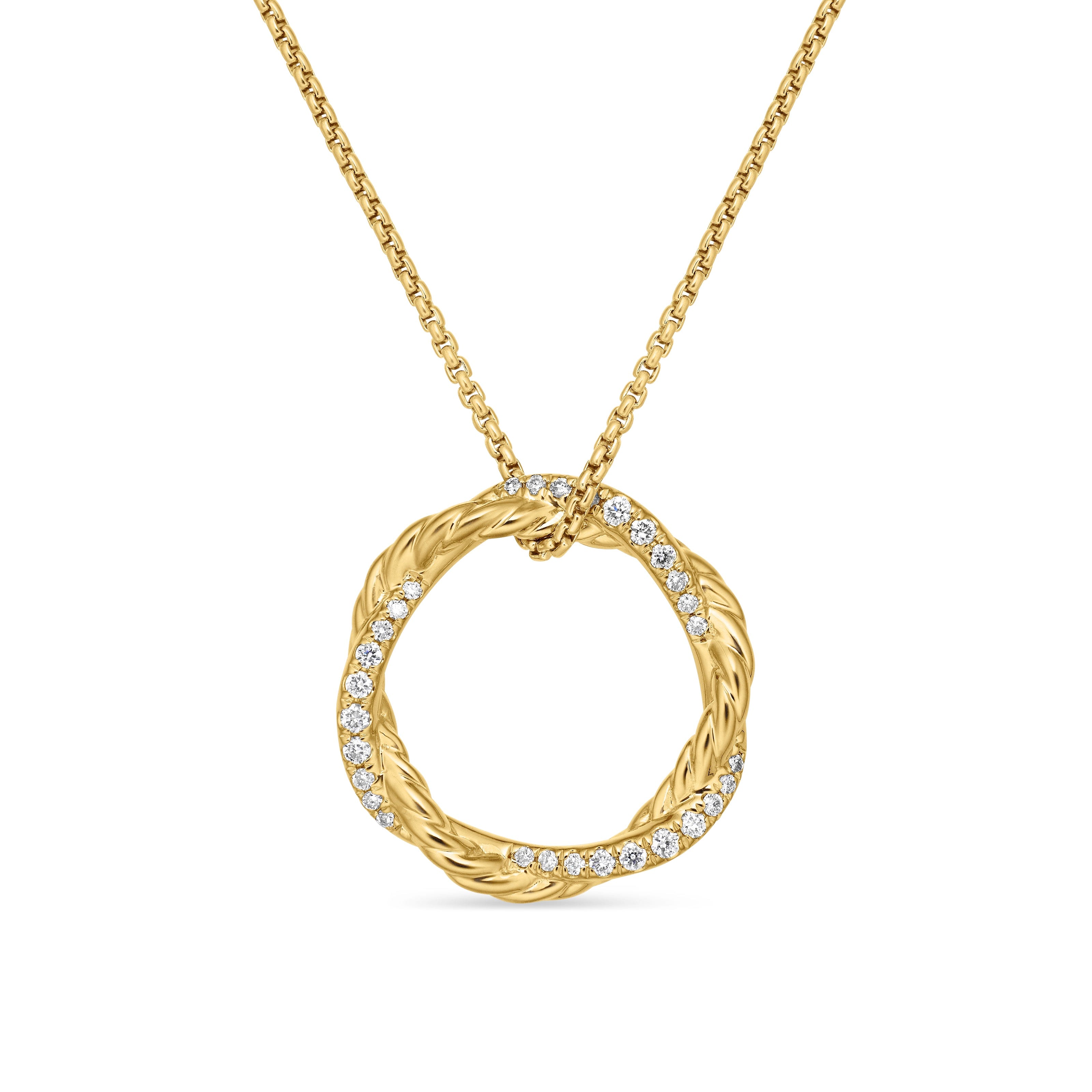 David Yurman Infinity Collection Necklace in 18K Yellow Gold