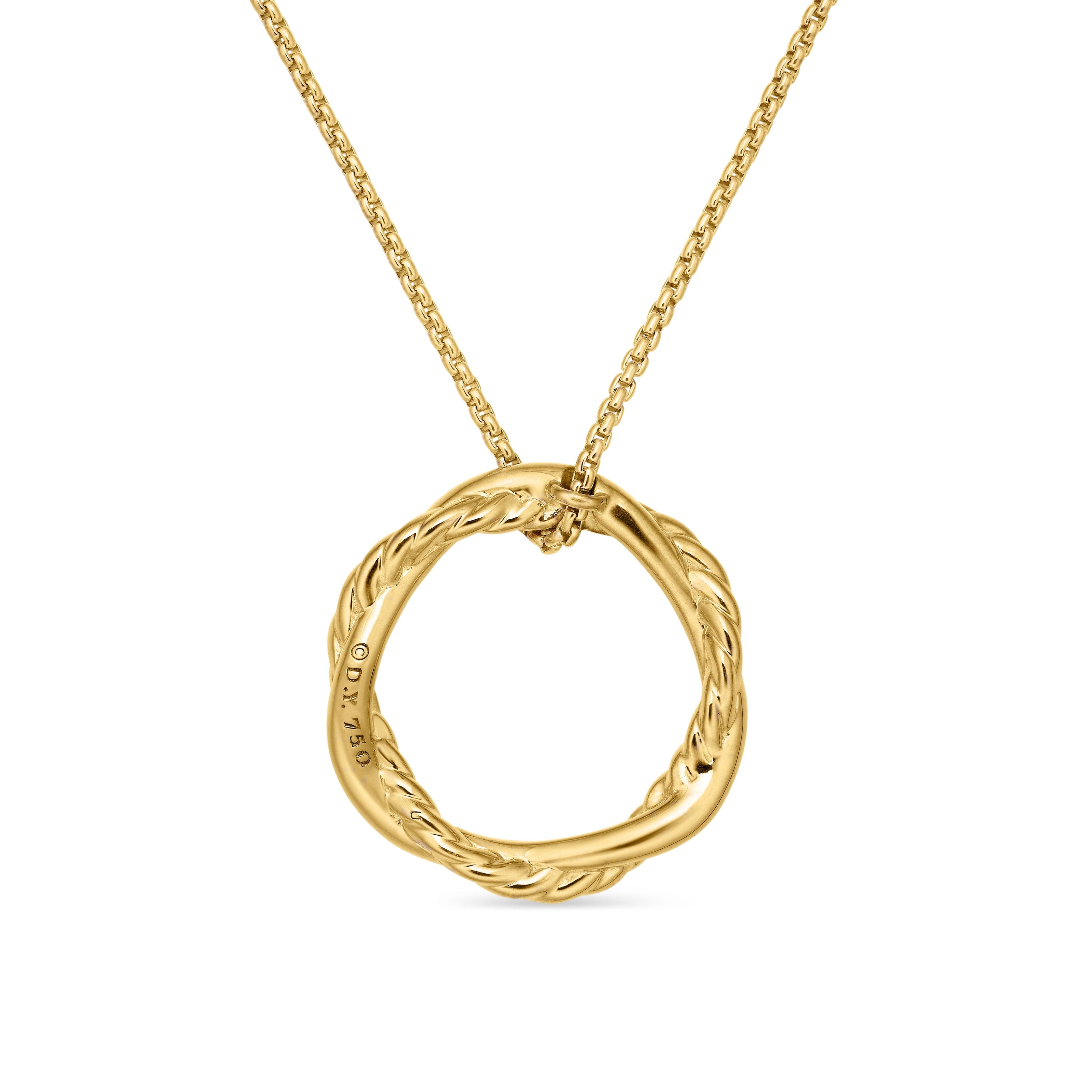 David Yurman Infinity Collection Necklace in 18K Yellow Gold