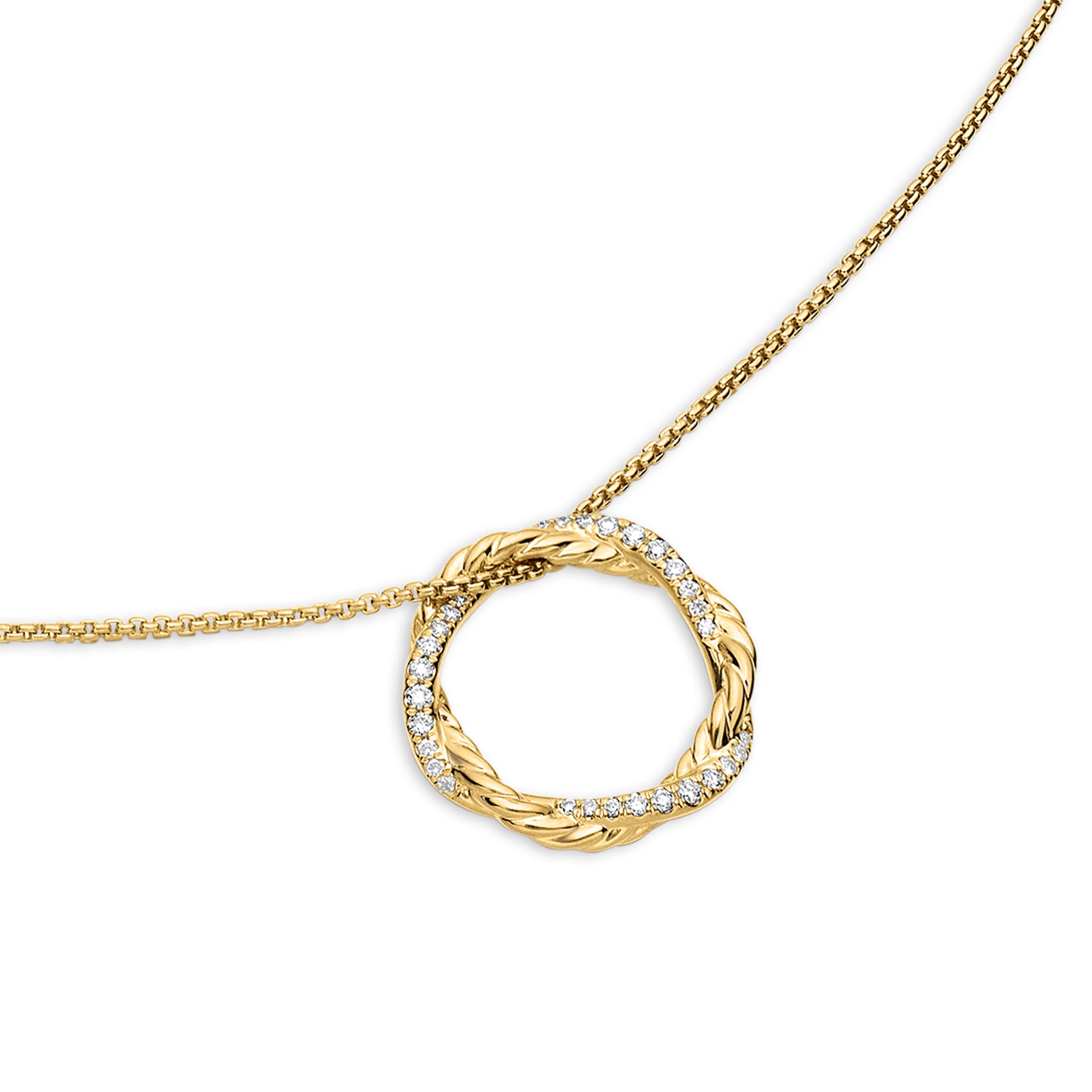 David Yurman Infinity Collection Necklace in 18K Yellow Gold