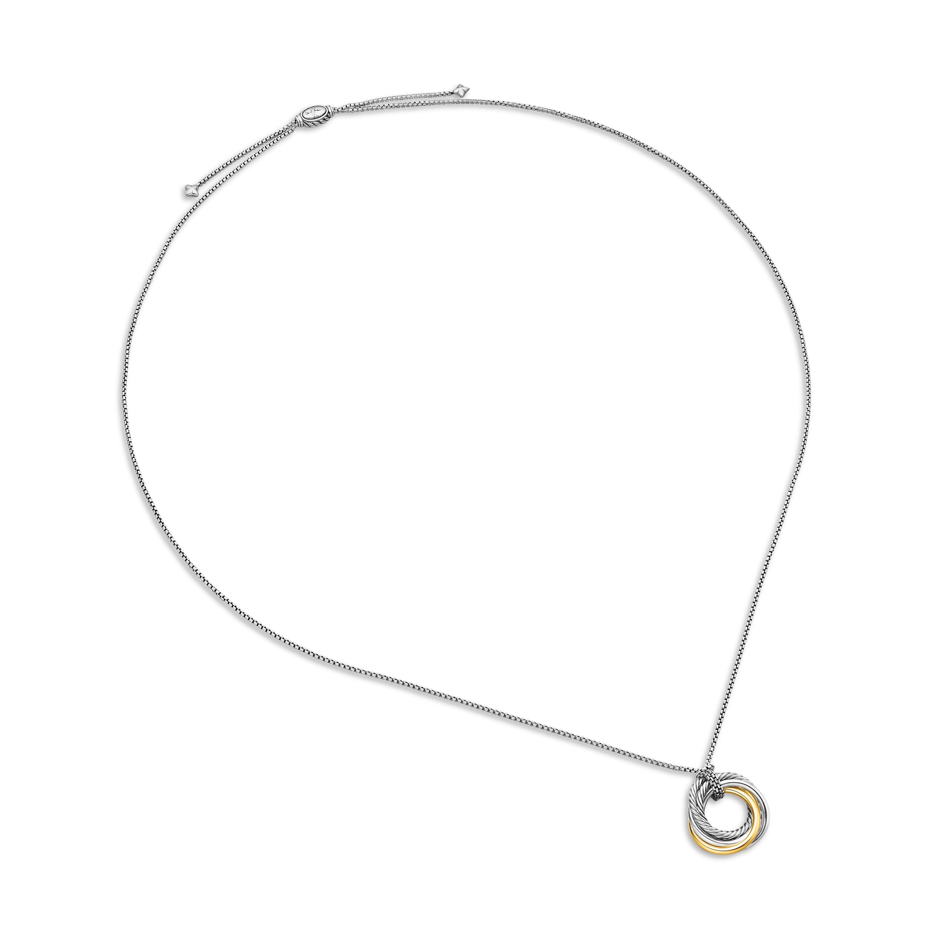 David Yurman Crossover® Collection Necklace in Sterling Silver and 14k Gold