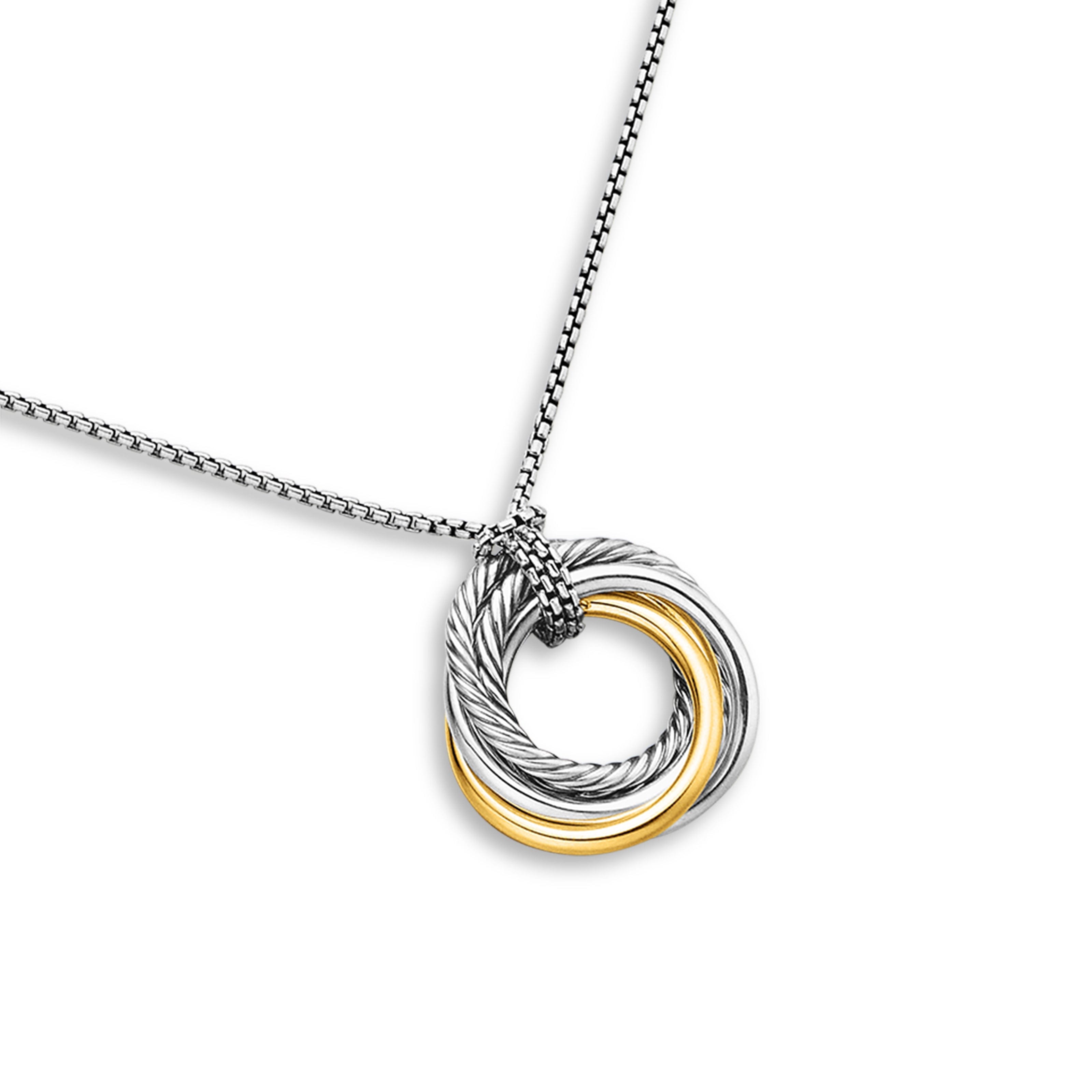David Yurman Crossover® Collection Necklace in Sterling Silver and 14k Gold