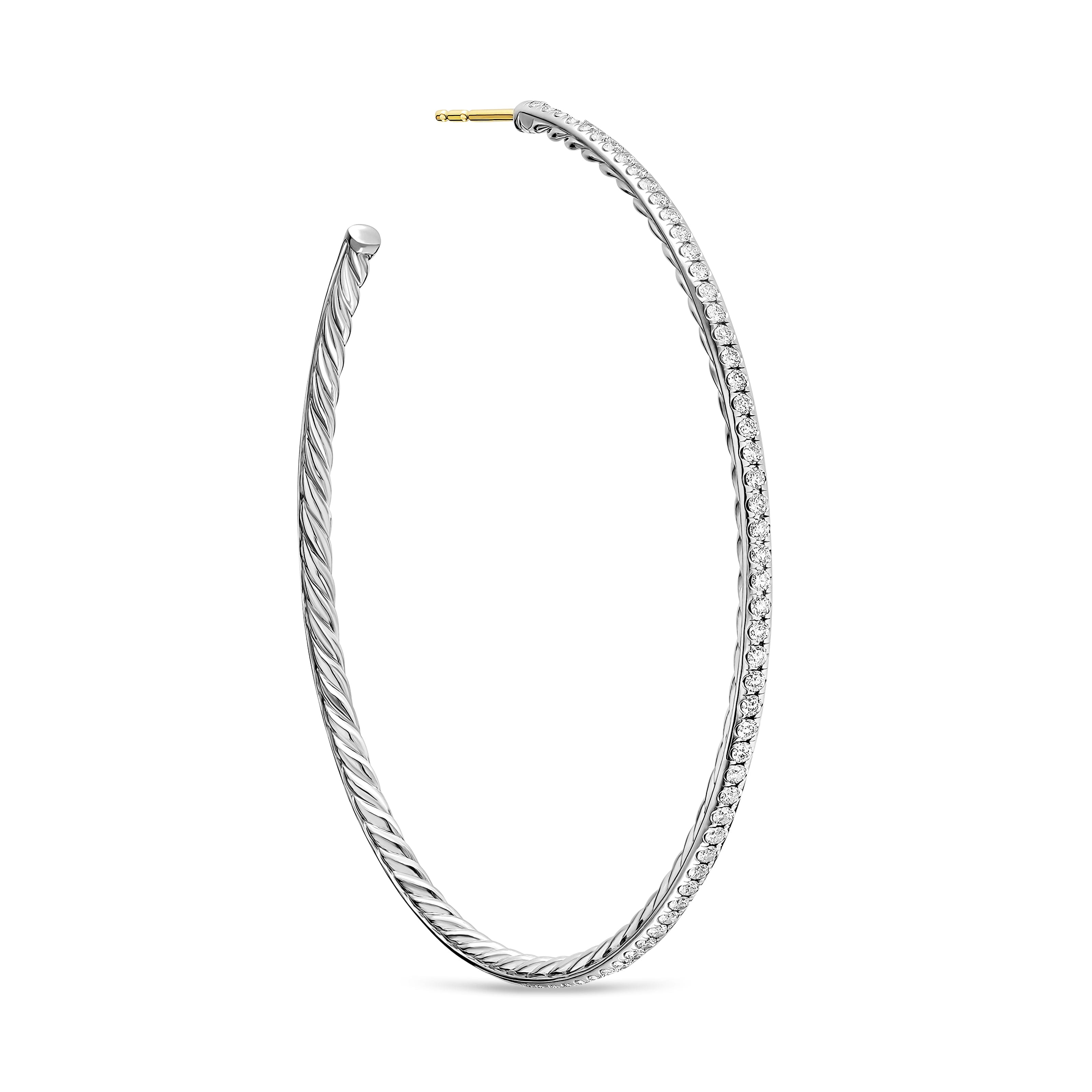 David Yurman Pavé Collection Earring in Sterling Silver