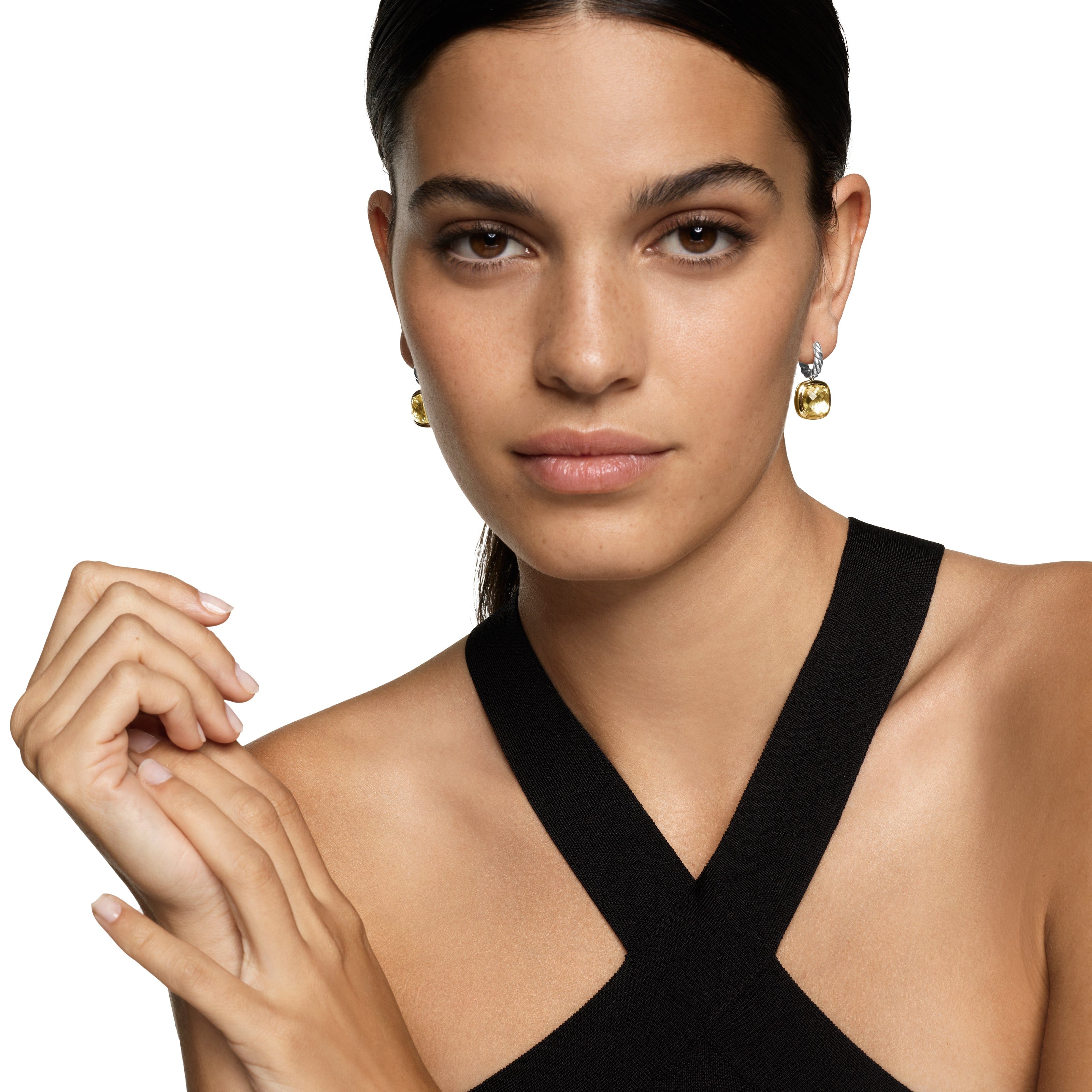 David Yurman Albion® Collection Earring in Sterling Silver and 18k Gold
