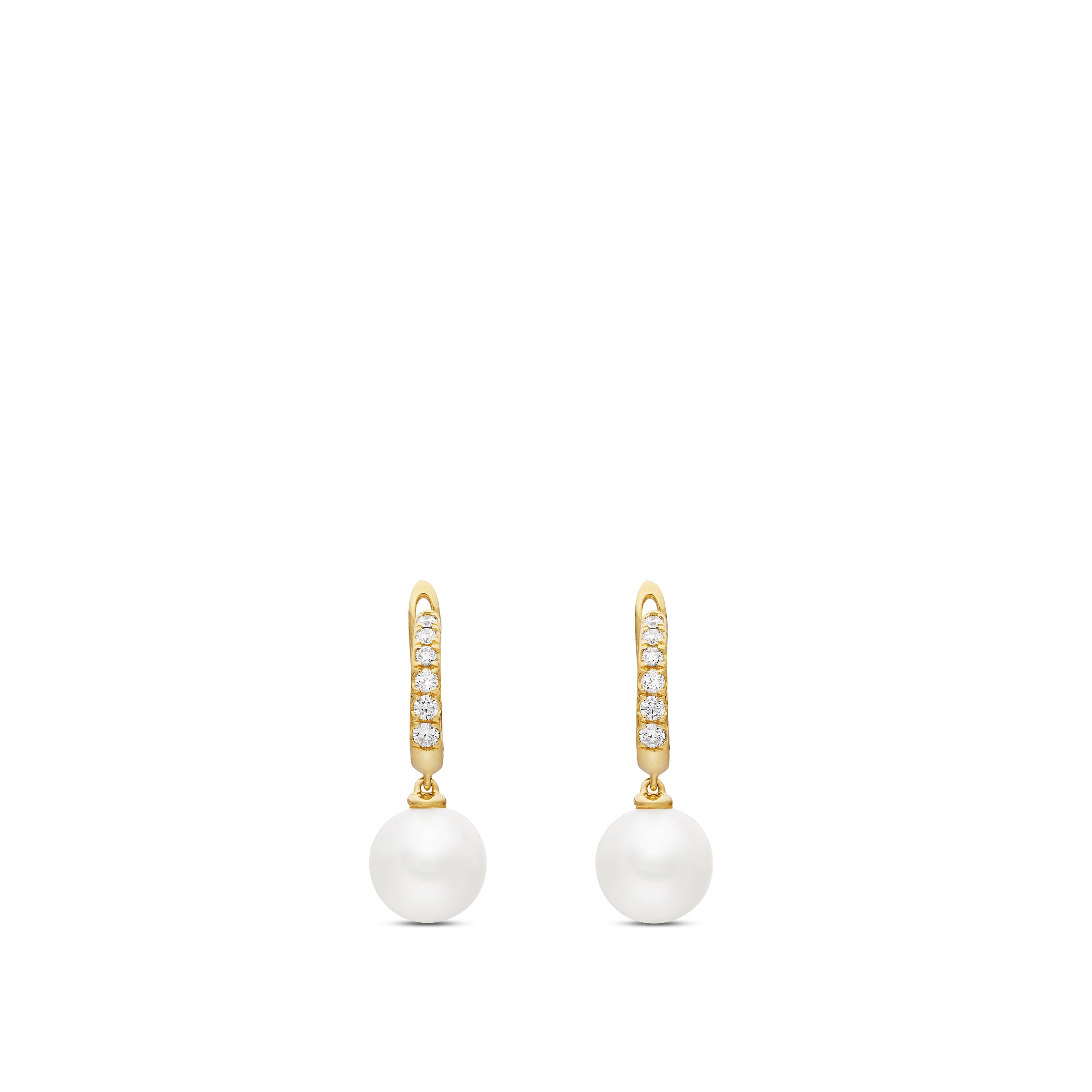 David Yurman Pearl Collection Earring in 18K Yellow Gold
