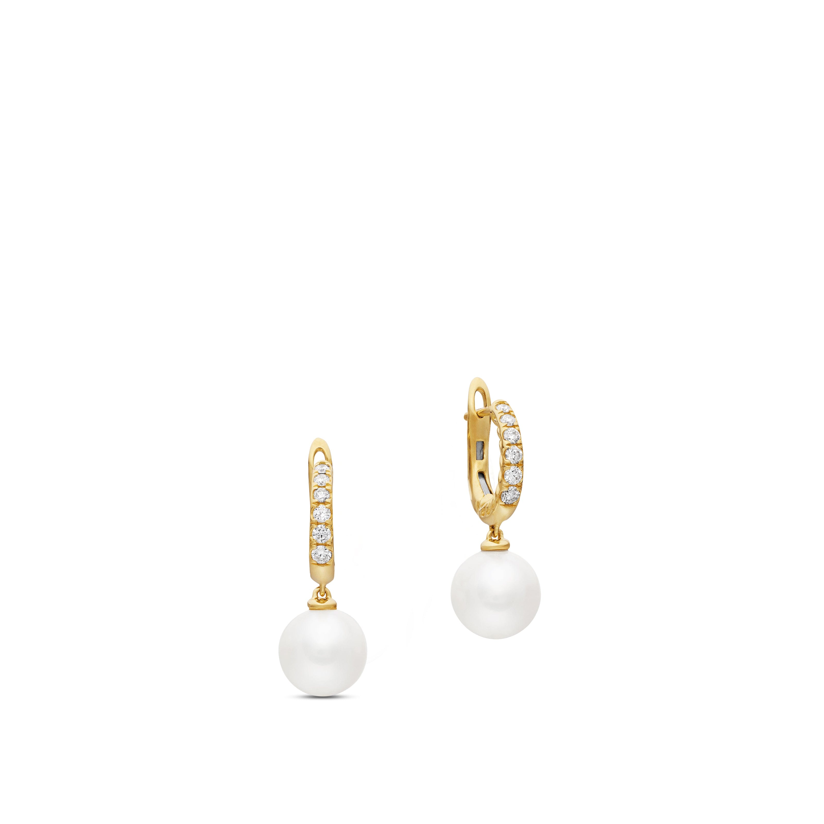 David Yurman Pearl Collection Earring in 18K Yellow Gold