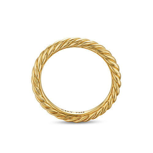 David Yurman Cable Band Ring in 18K Yellow Gold, 2.8 mm, Size 7