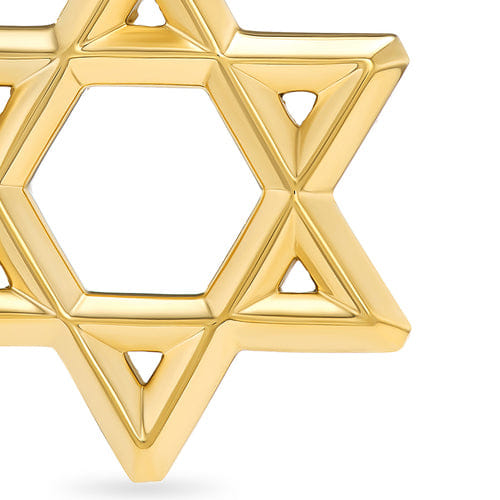 David Yurman Star of David Pendant in 18K Yellow Gold, 19 mm