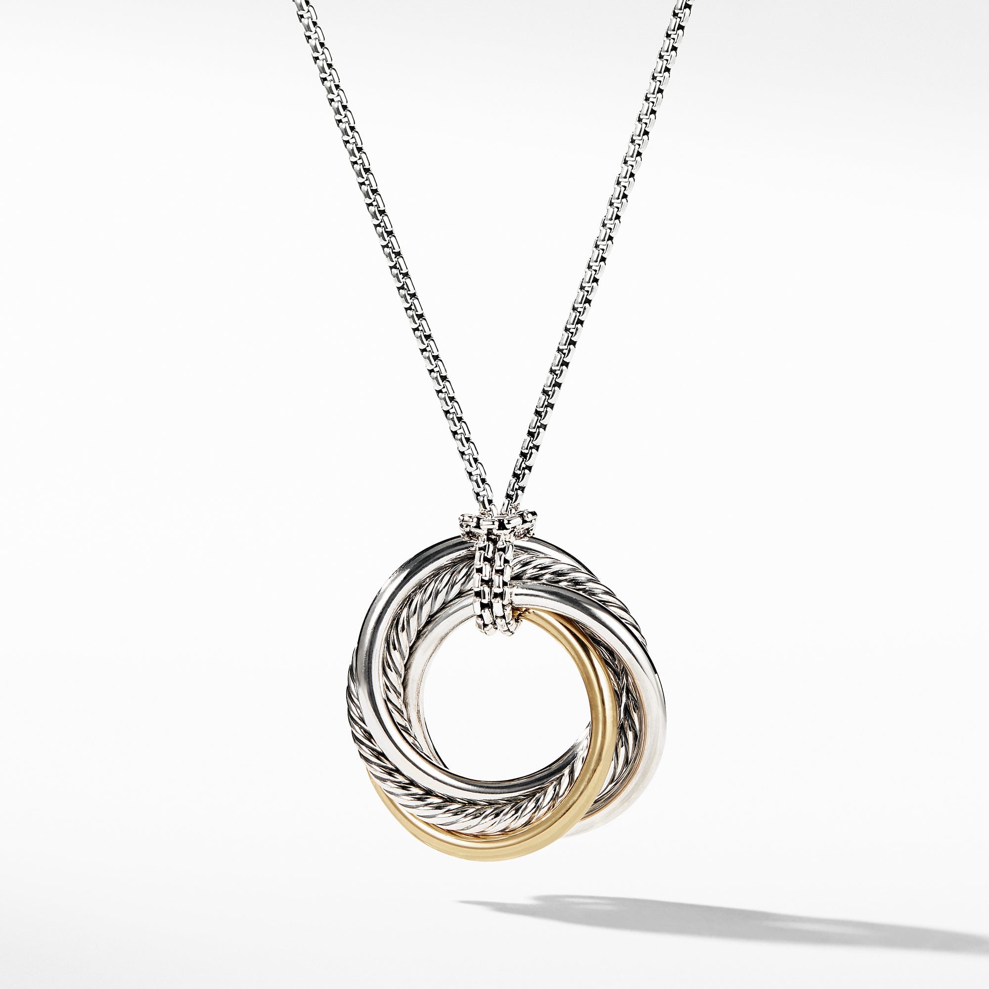 David Yurman The Crossover® Collection Necklaces & Pendant in Silver and 14 - Karat Yellow Gold