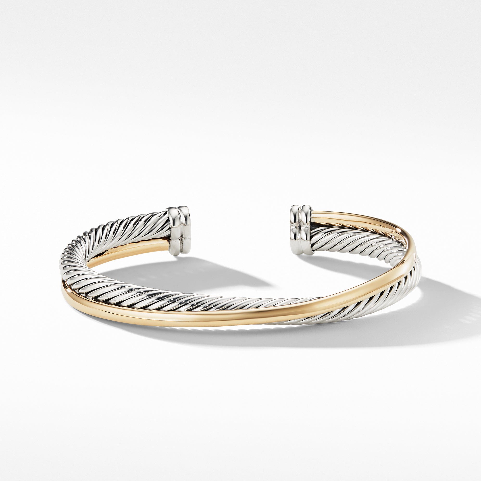 David Yurman The Crossover® Collection Bracelet in Silver and 18 - Karat Yellow Gold