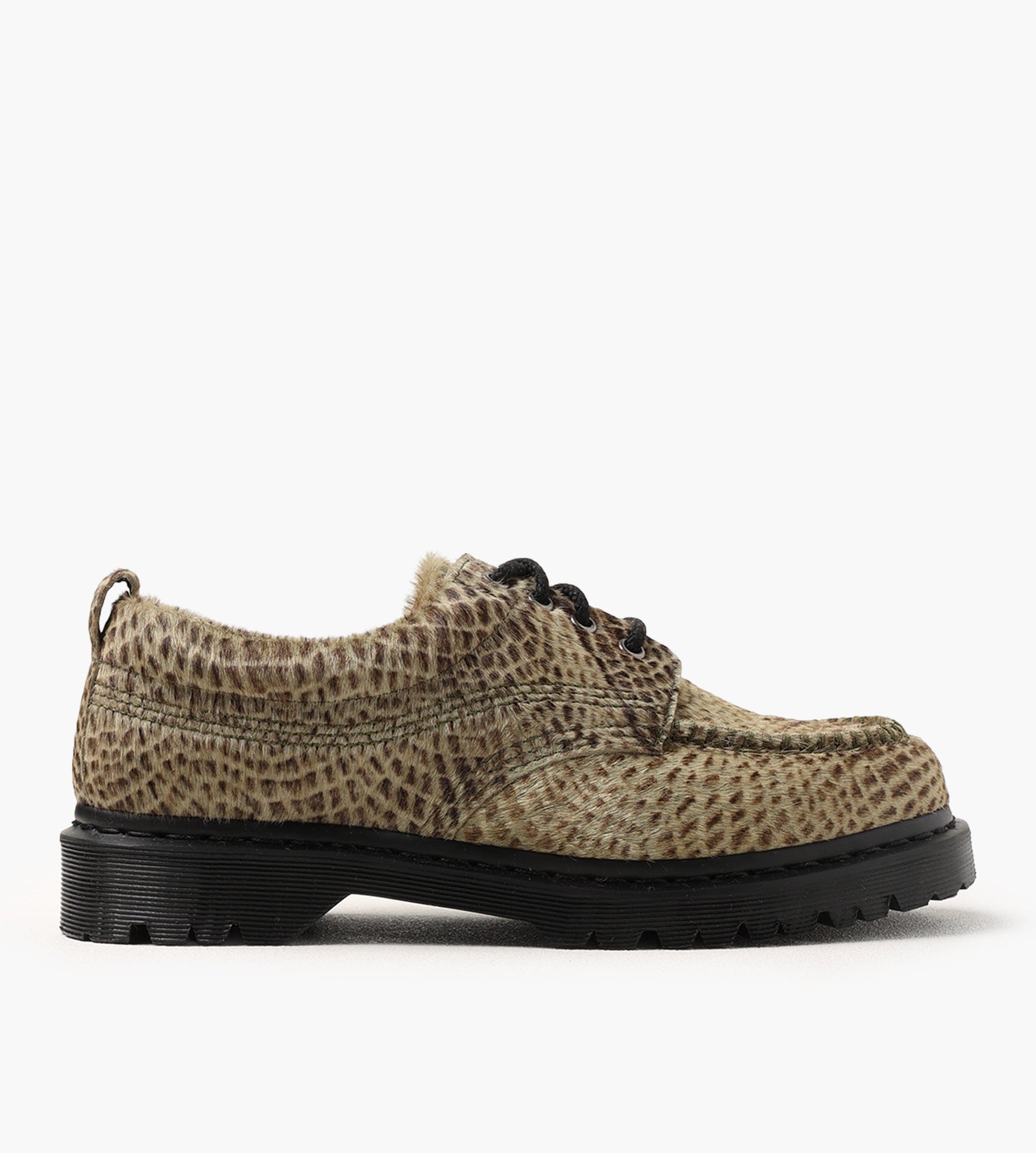 Dr. Martens Lowell Olive Green Pebble Emboss Hair On