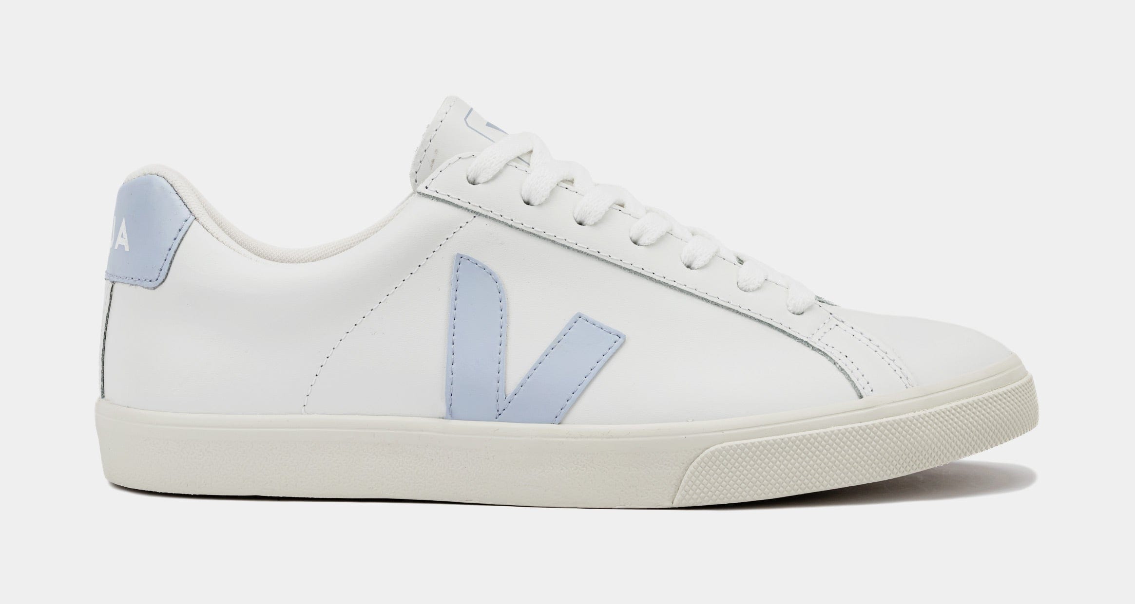 VEJA Esplar Leather Womens Lifestyle Shoes (White/Blue)