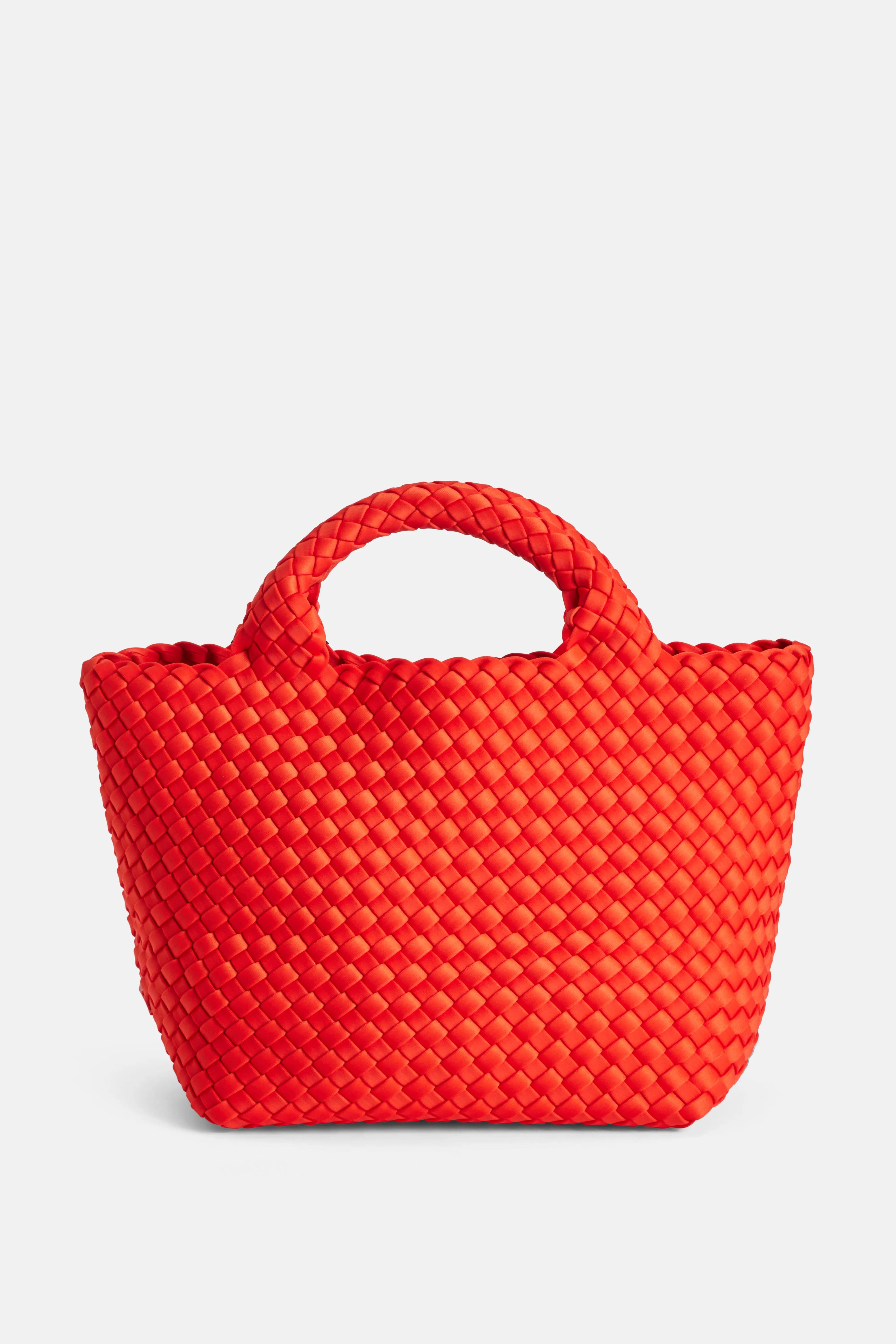 Naghedi St Barths Small Tote Bag with Crossbody Strap in Red