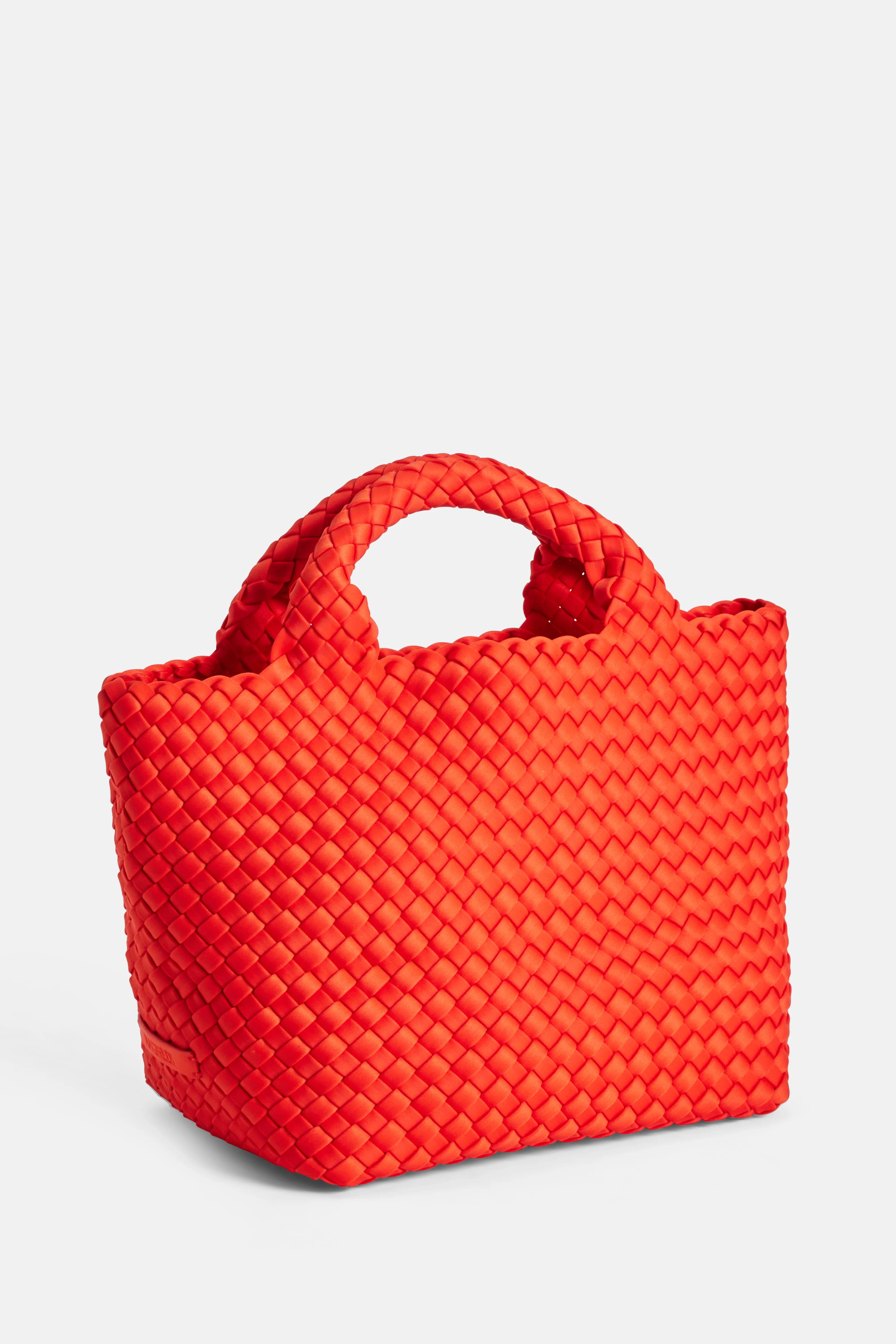 Naghedi St Barths Small Tote Bag with Crossbody Strap in Red