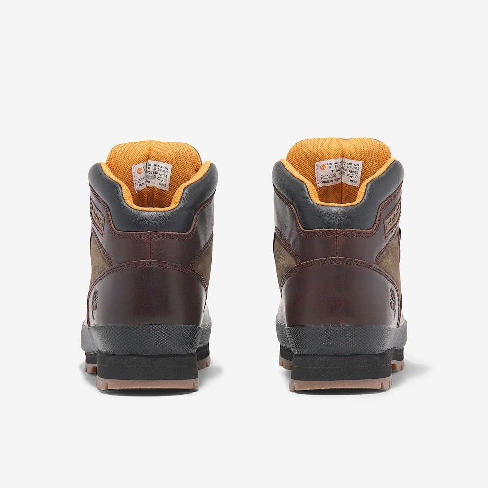 Timberland Euro Hiker Mid Lace Boot - Burgundy Full Grain