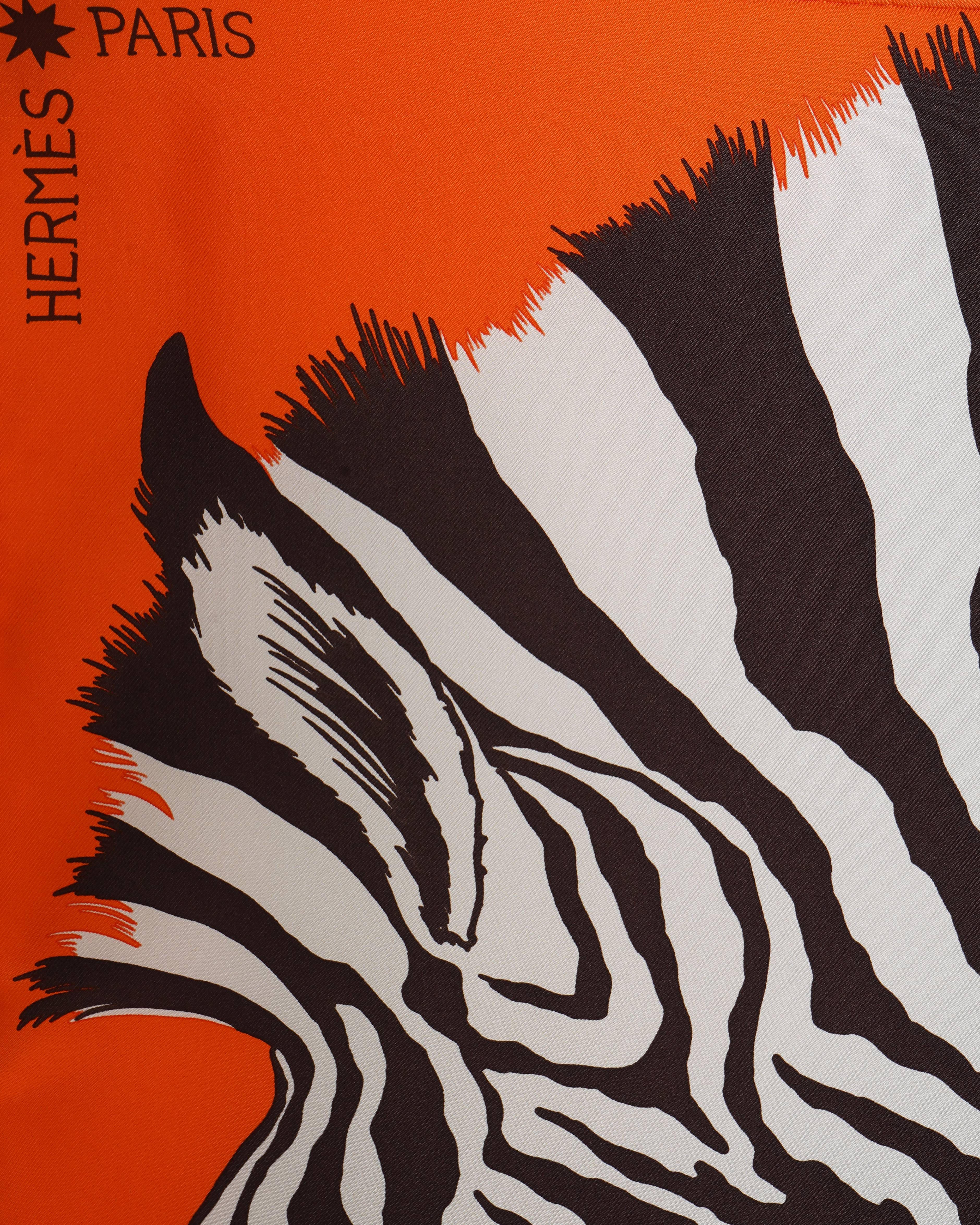 Hermès ZEBRA PEGASUS Multicolours scarf