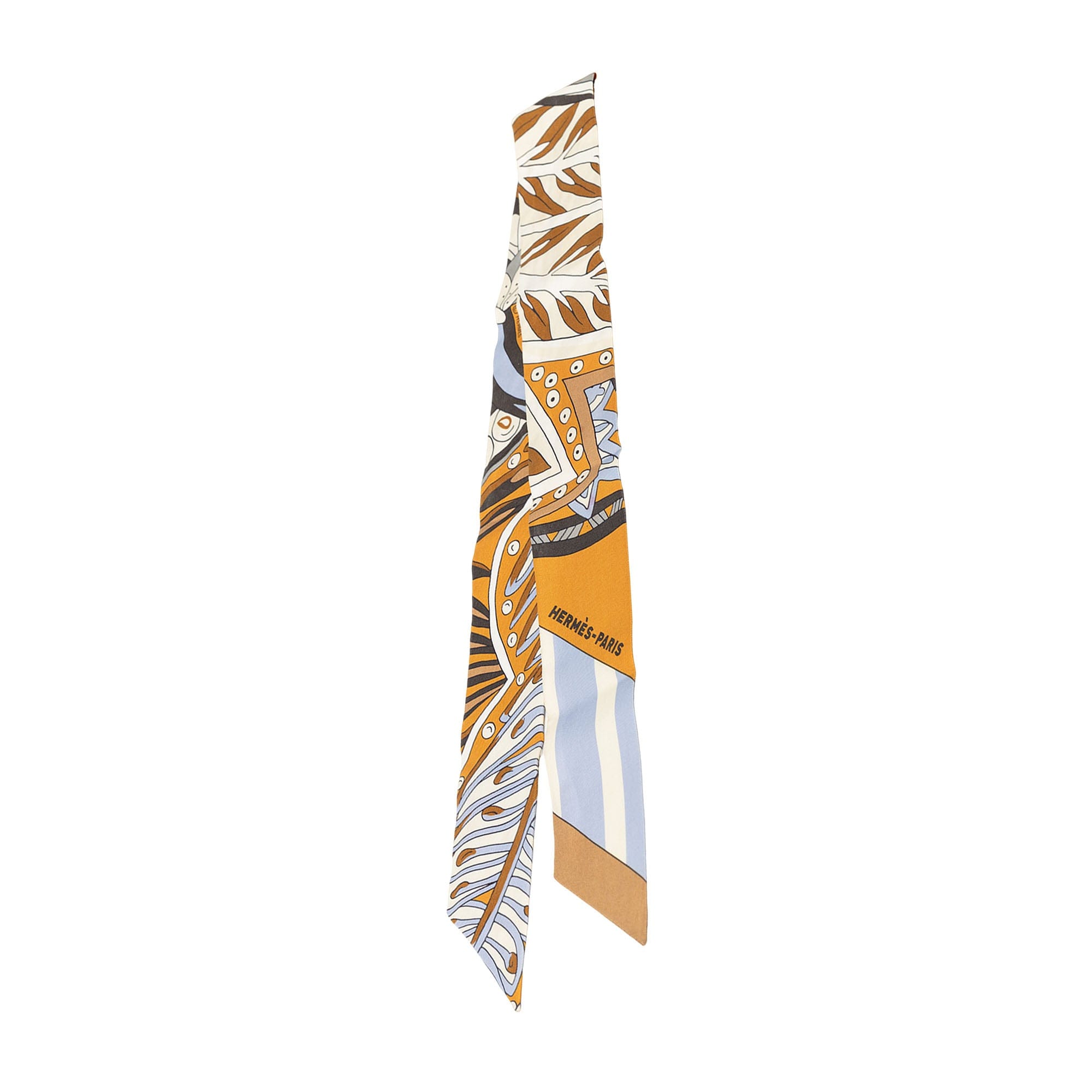 Hermès Le Jardin De La Maharani Silk Twilly Scarf