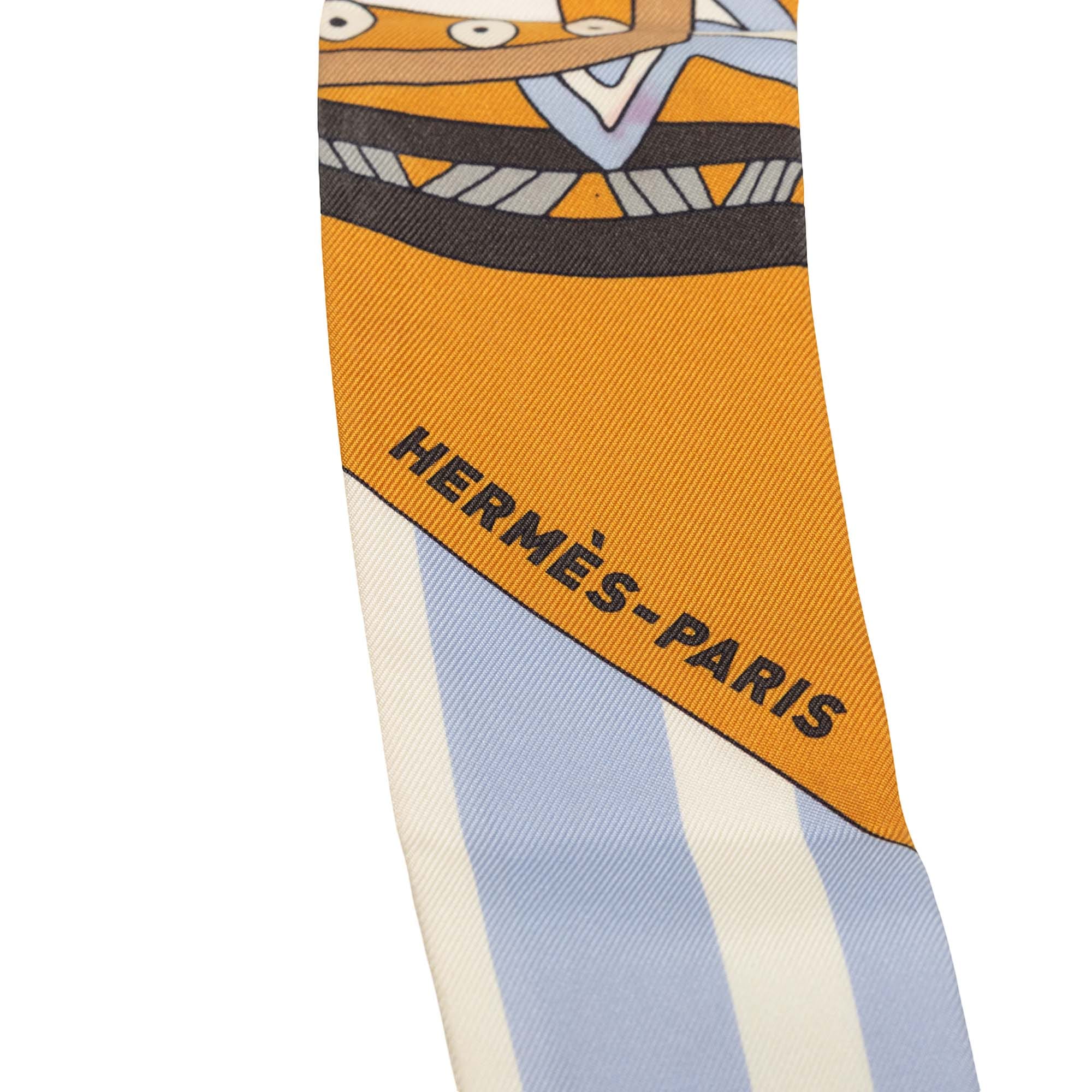 Hermès Le Jardin De La Maharani Silk Twilly Scarf