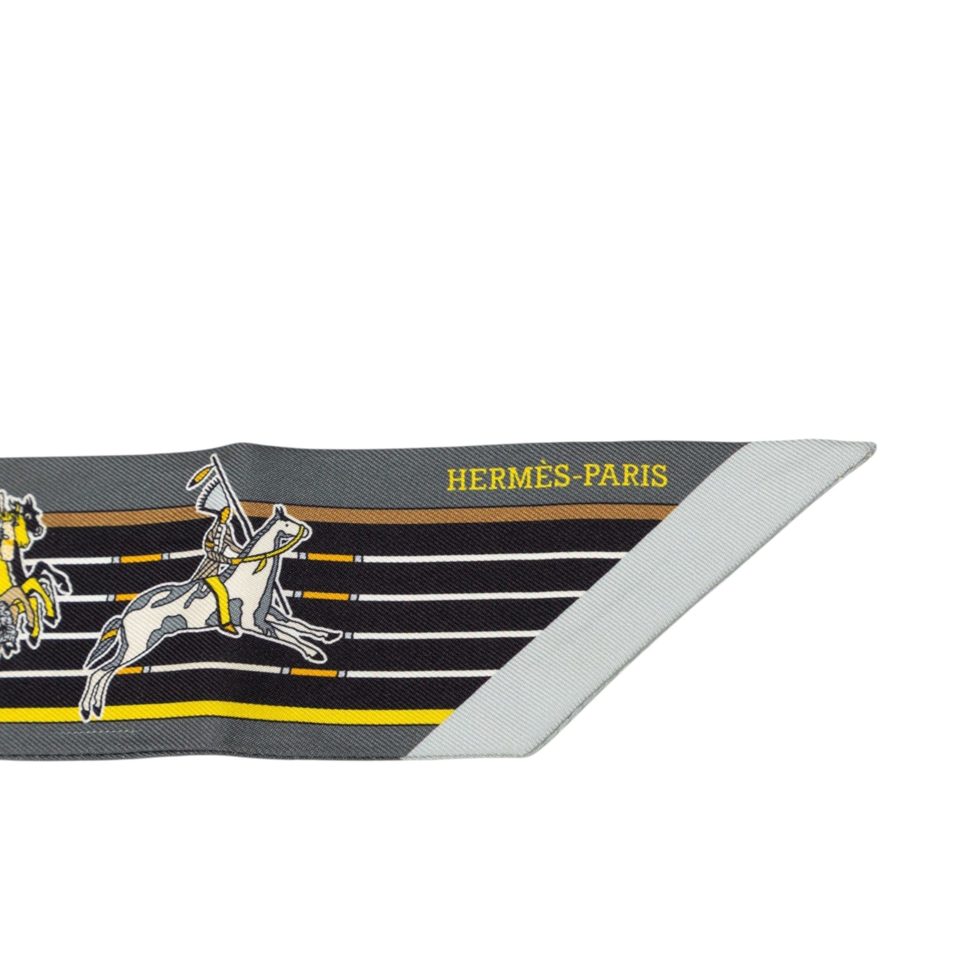 Hermès Pani La Shar Pawnee Twilly Silk Scarf