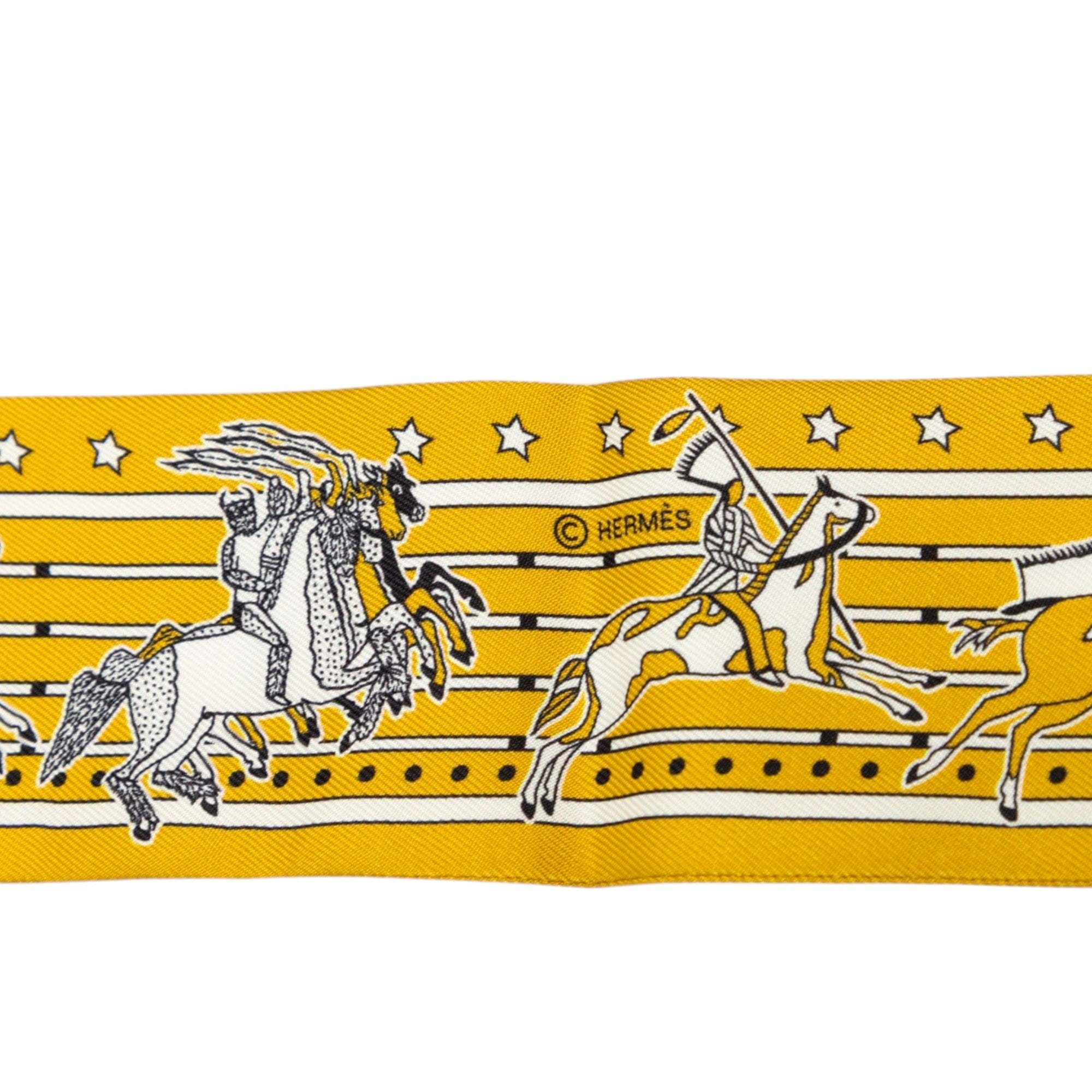 Hermès Pani La Shar Pawnee Twilly Silk Scarf