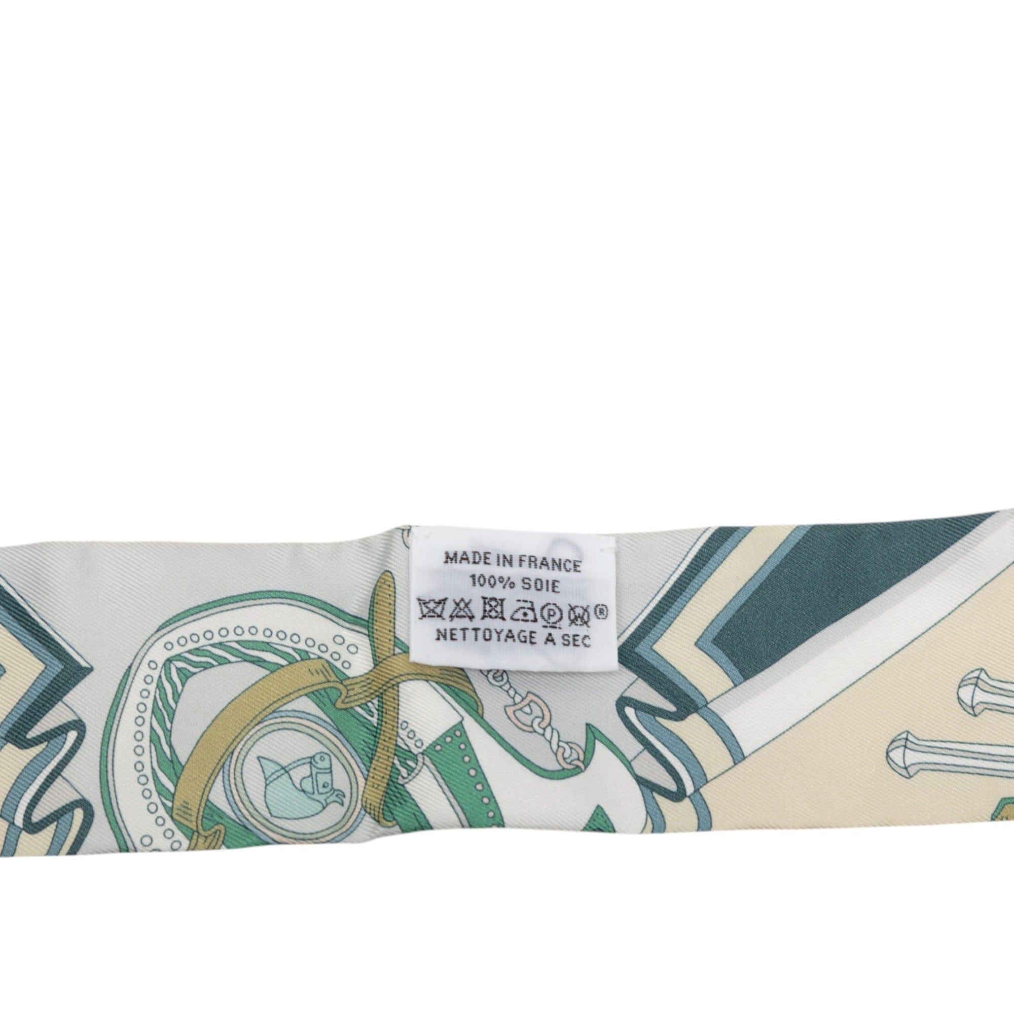 Hermès Bouquets Sellier Silk Twilly Scarf