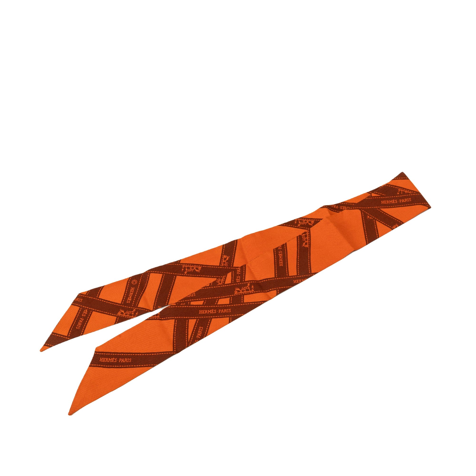 Hermès Bolduc Twilly Silk Scarf