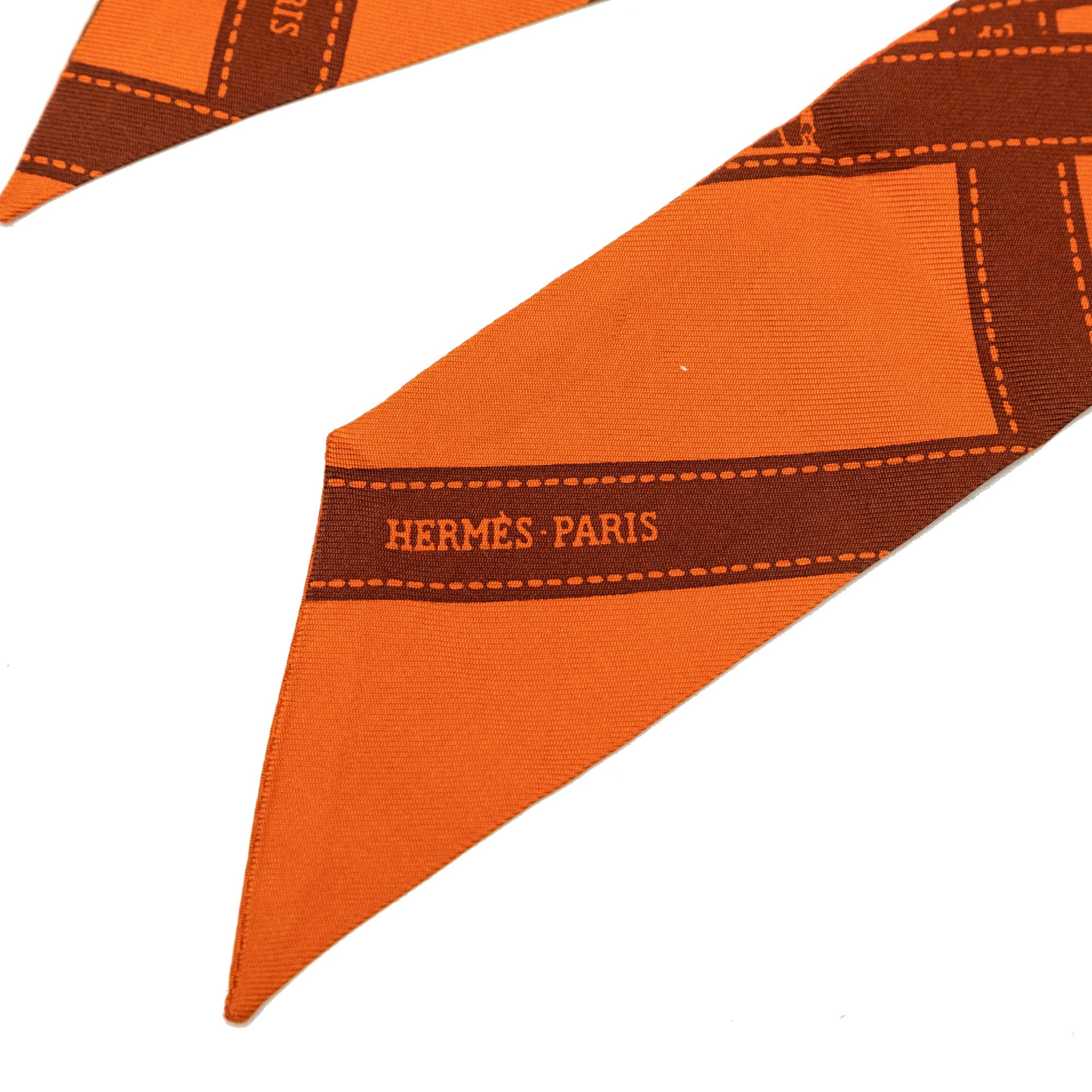 Hermès Bolduc Twilly Silk Scarf