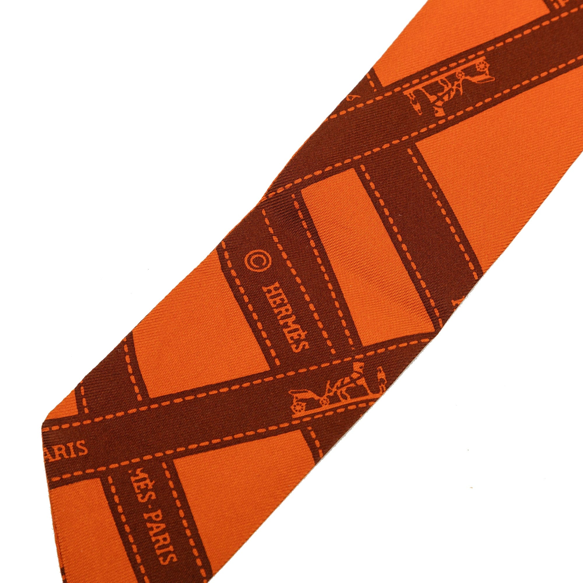 Hermès Bolduc Twilly Silk Scarf