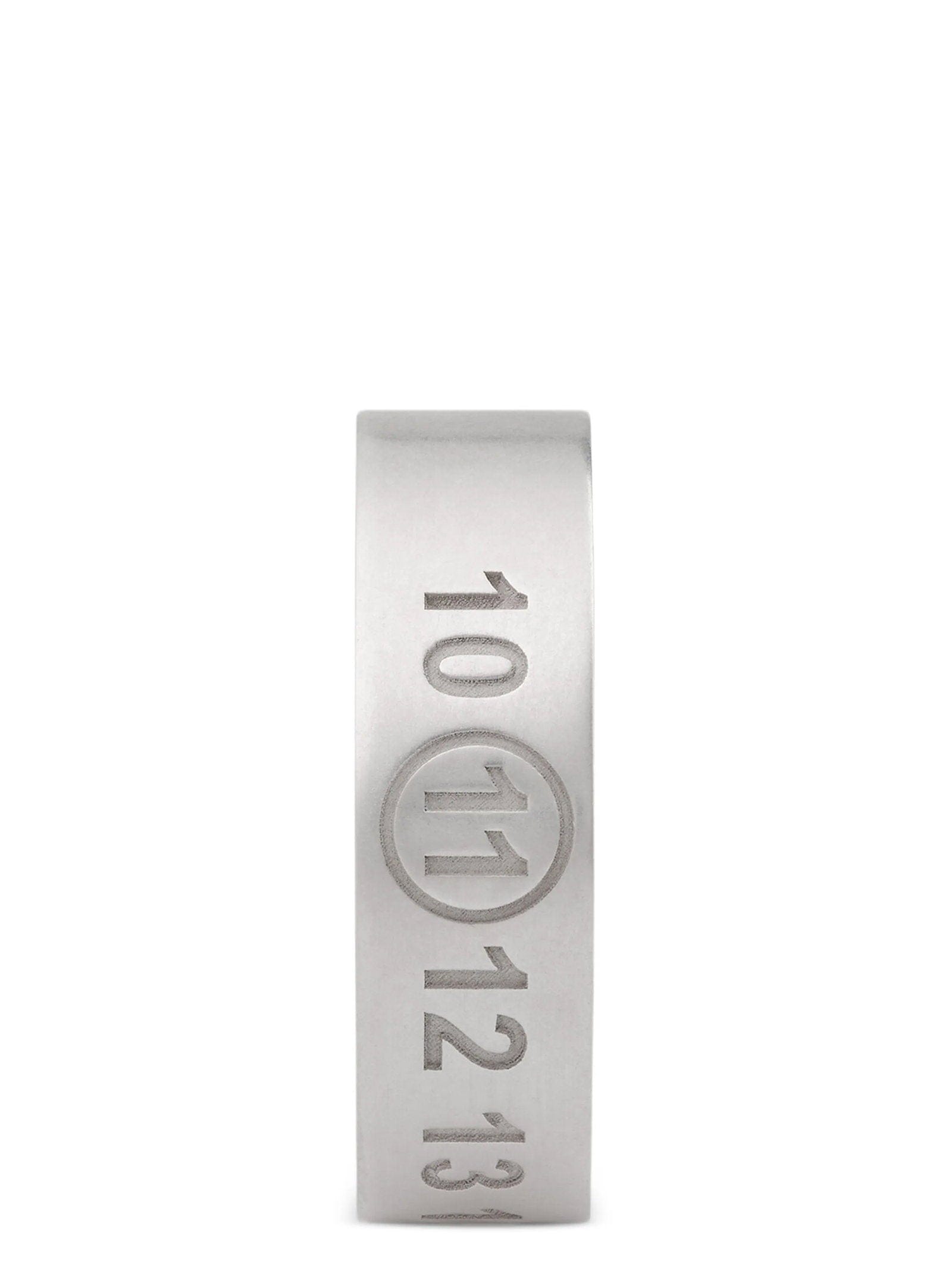 Maison Margiela Engraved Number Reference Ring — Silver
