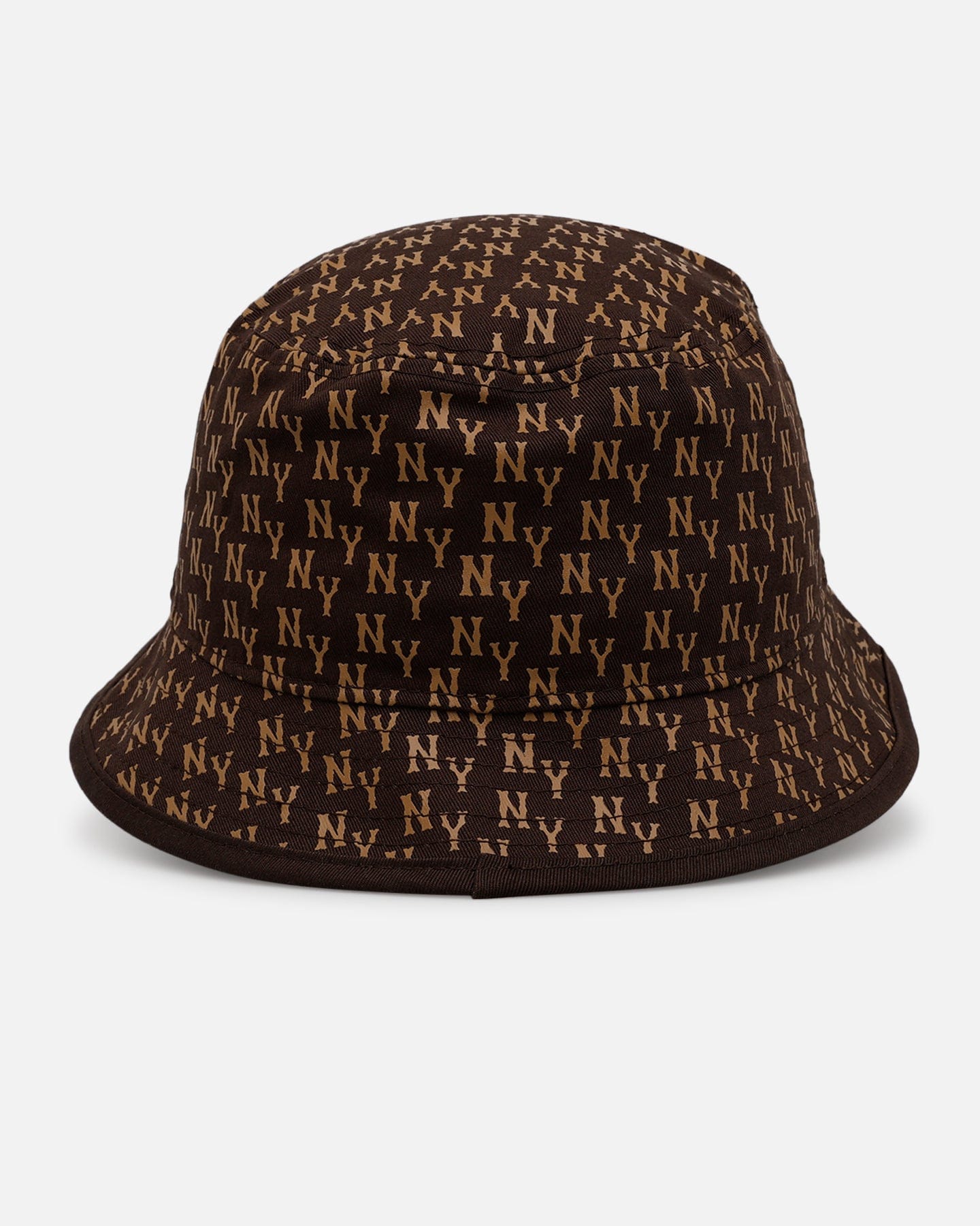 New Era New York Yankees Monogram Bucket Hat Brown