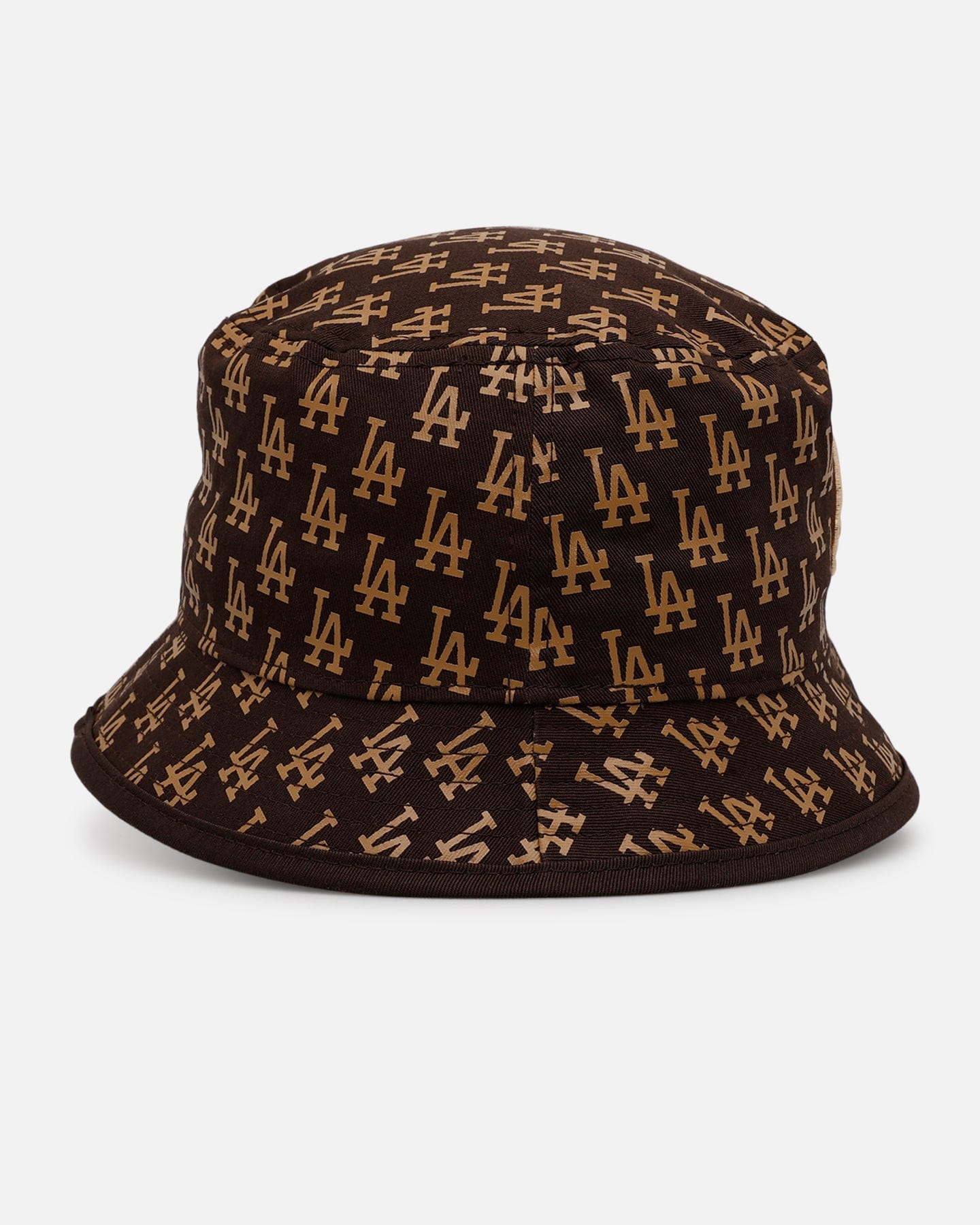 New Era Los Angeles Dodgers Monogram Bucket Hat Brown