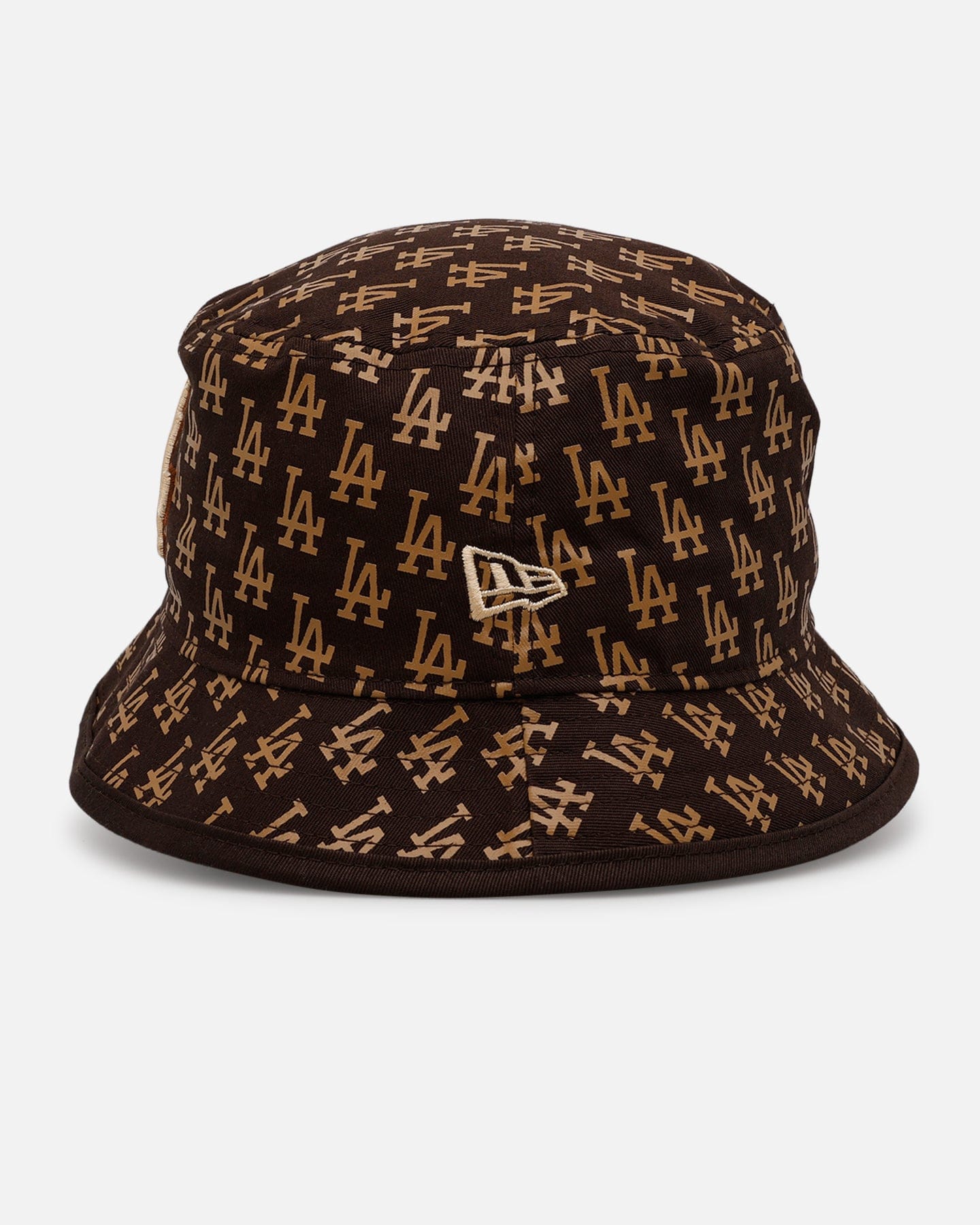 New Era Los Angeles Dodgers Monogram Bucket Hat Brown