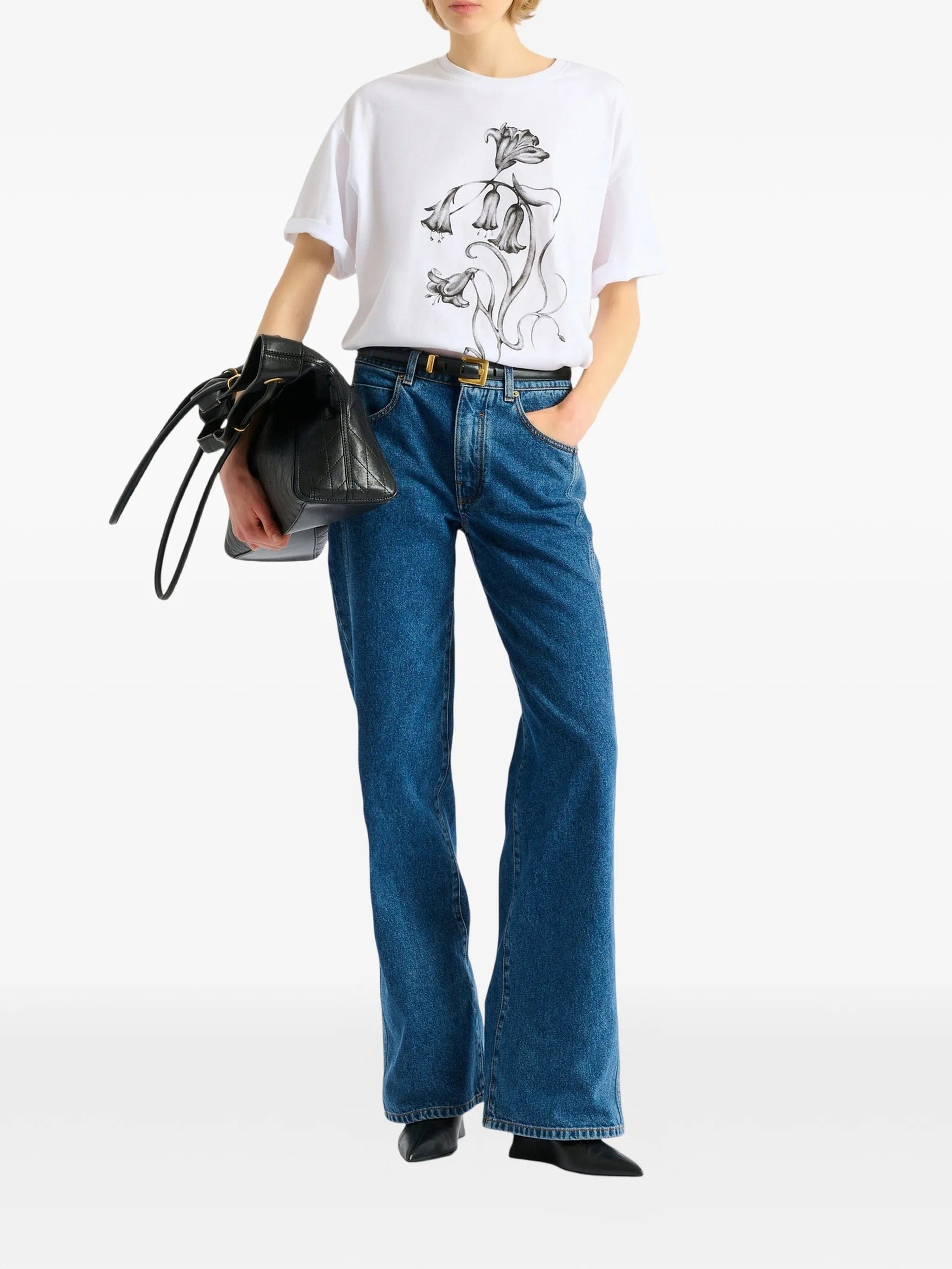Balmain printed Balmain Flower T - shirt