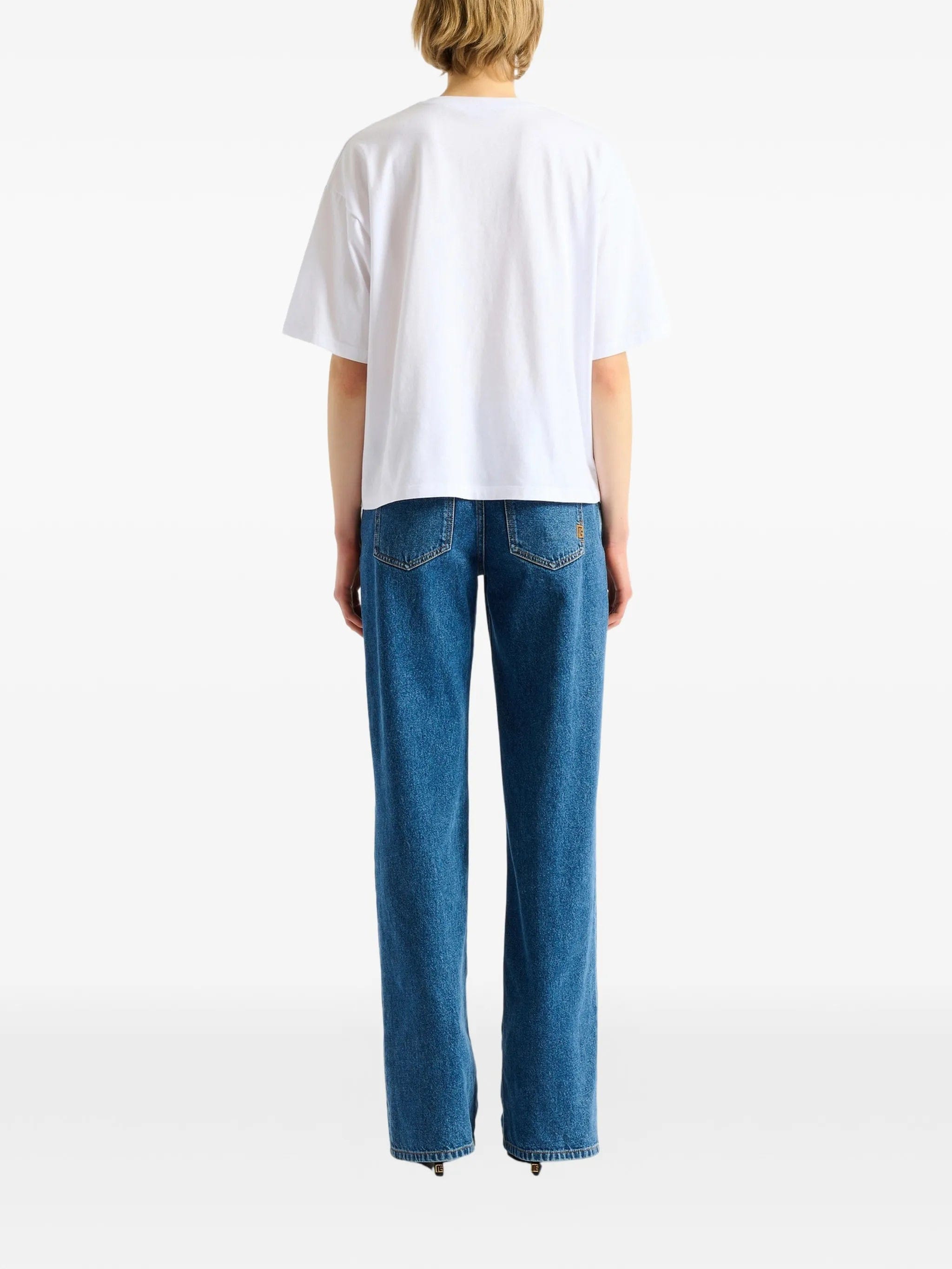 Balmain printed Balmain Flower T - shirt