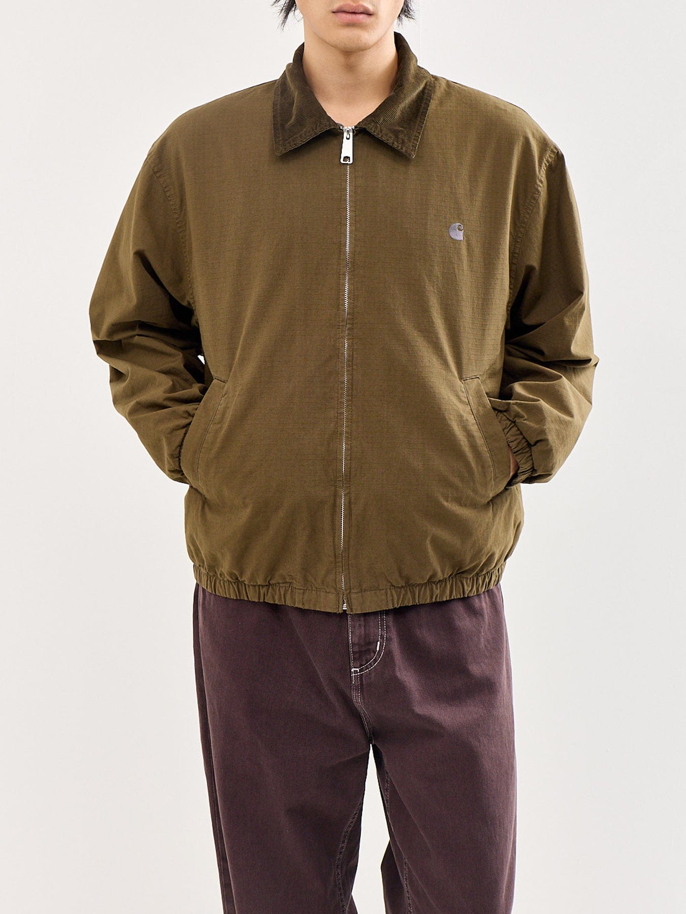Carhartt WIP Madison Ripstop Chore Jacket Brown