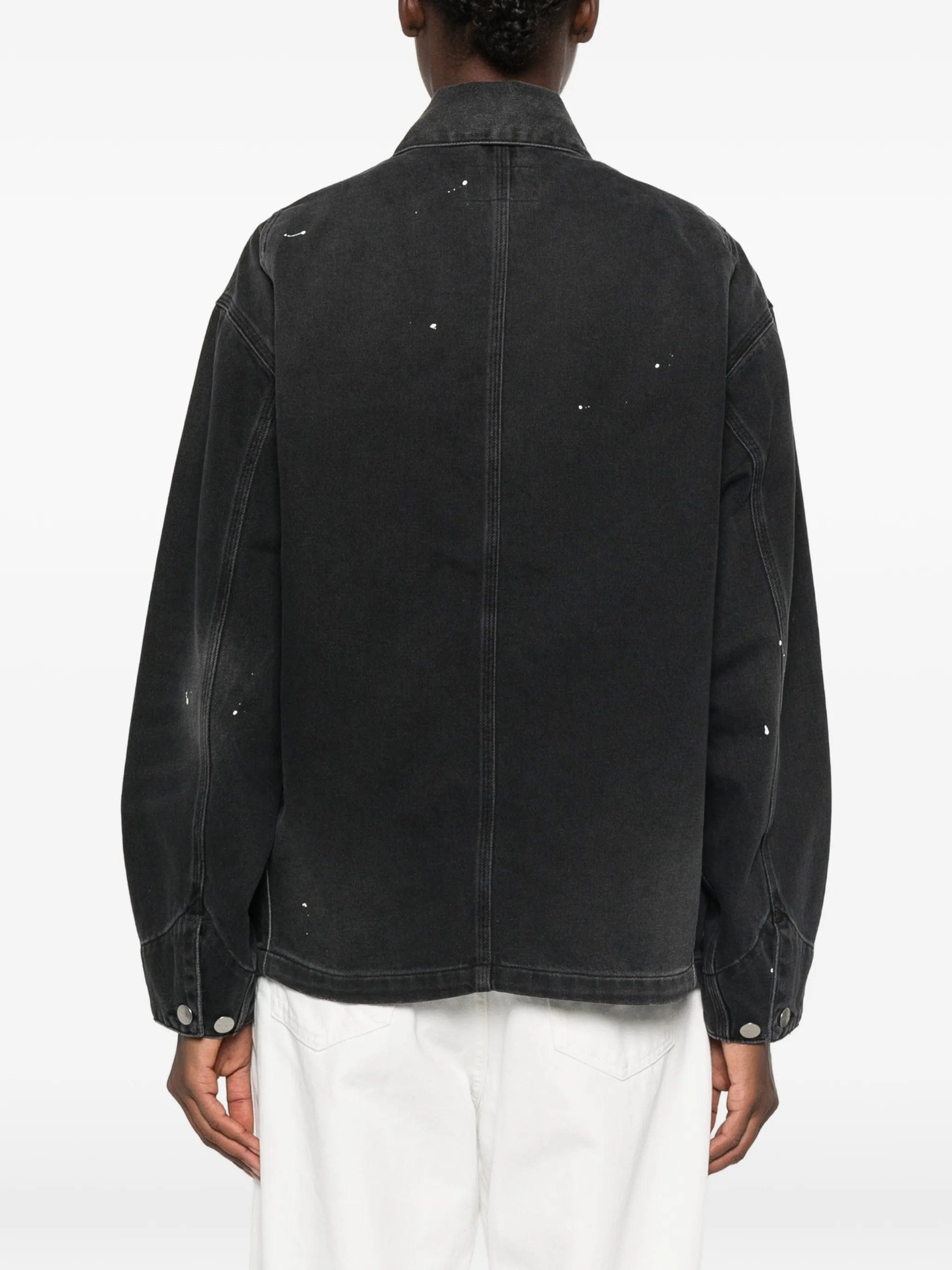 Carhartt WIP Michigan paint - splatter denim jacket