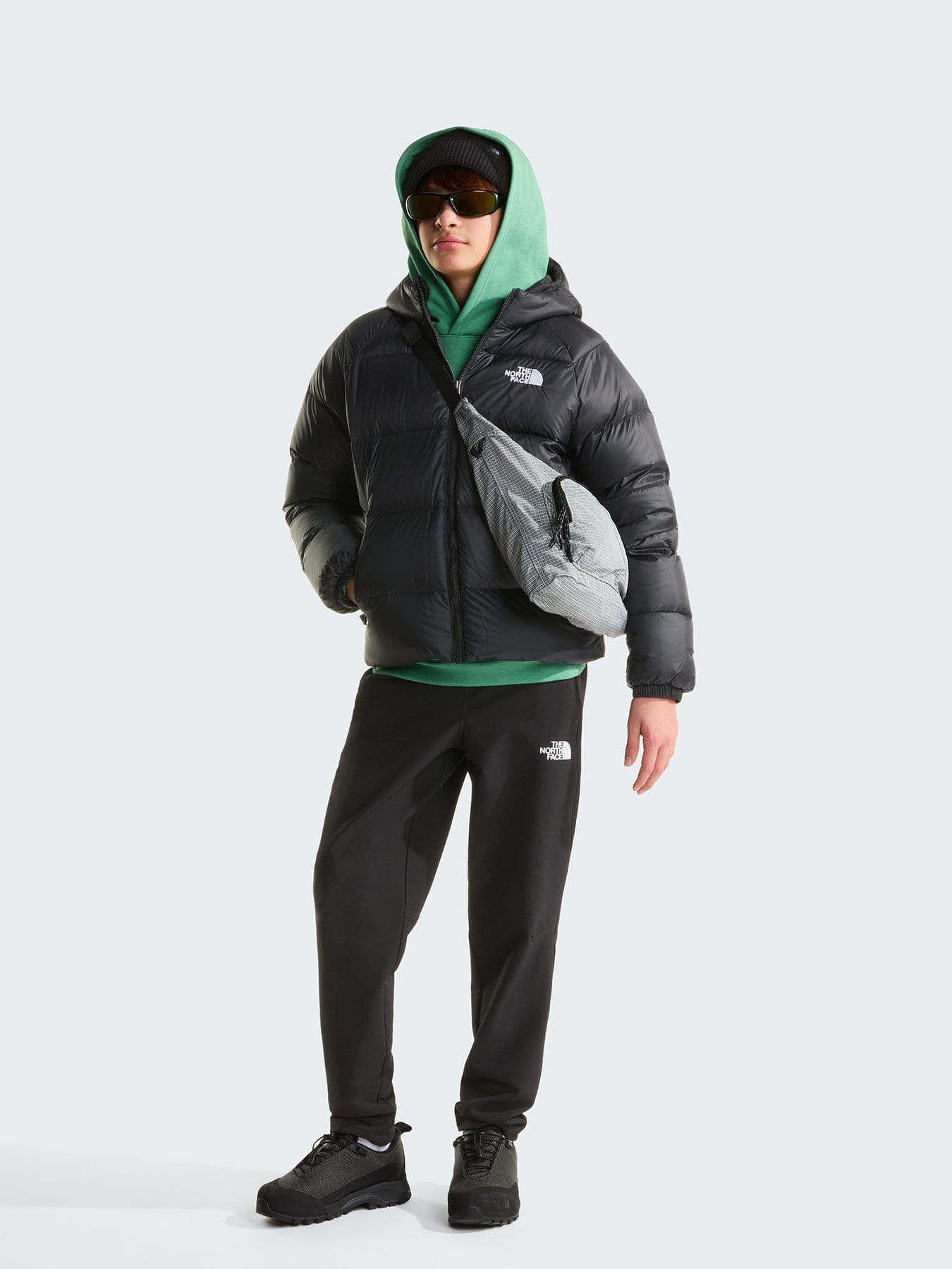 The North Face Kids' Hydrenalite Down Hooded Jacket Black