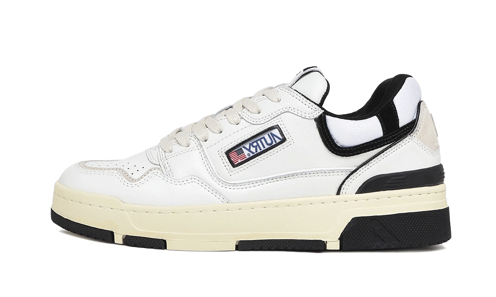 AUTRY CLC Low Multi Material White Black