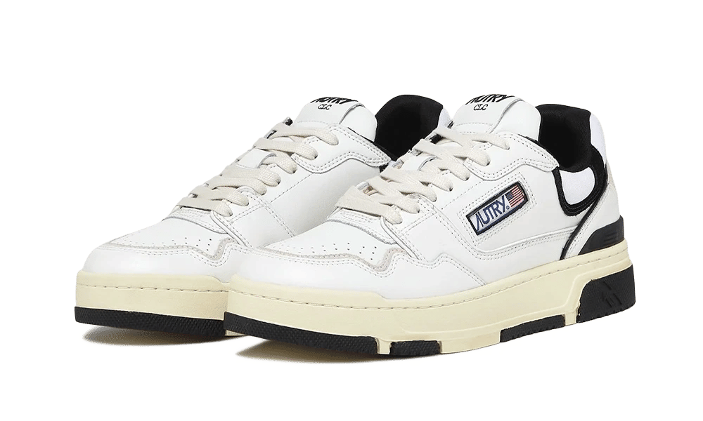 AUTRY CLC Low Multi Material White Black