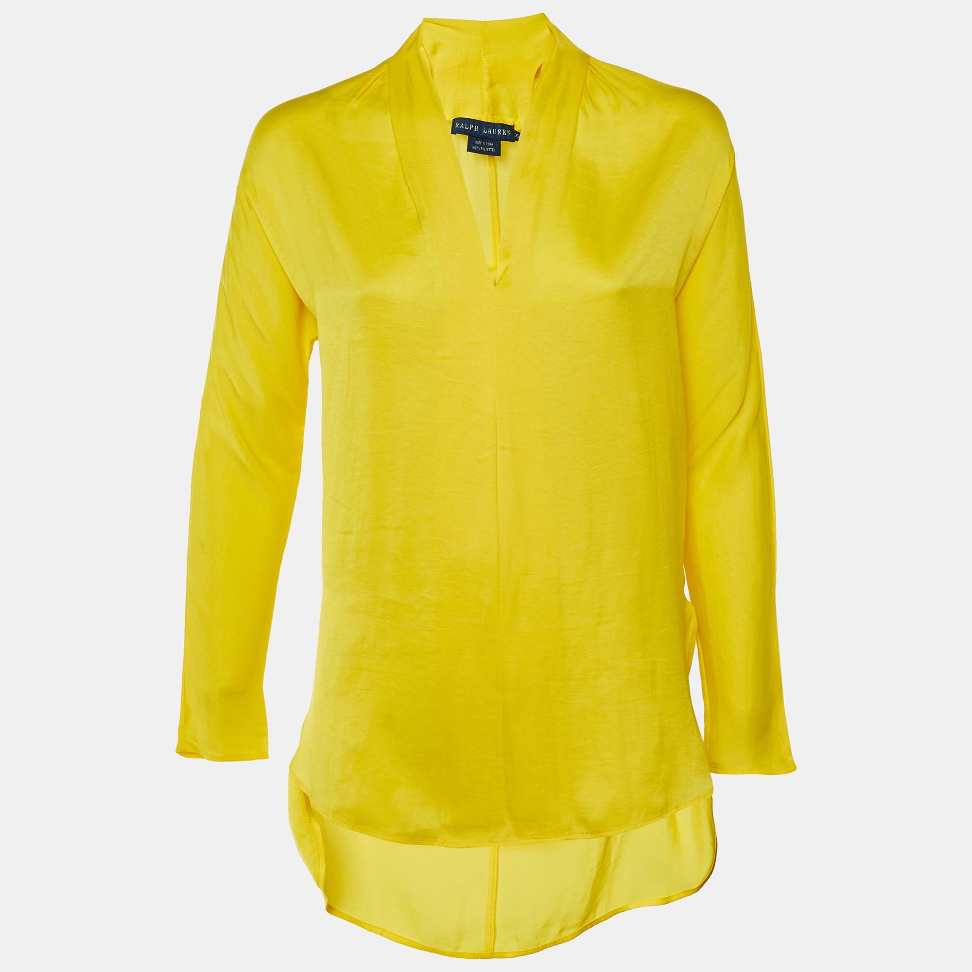 Ralph Lauren Yellow Georgette Tunic