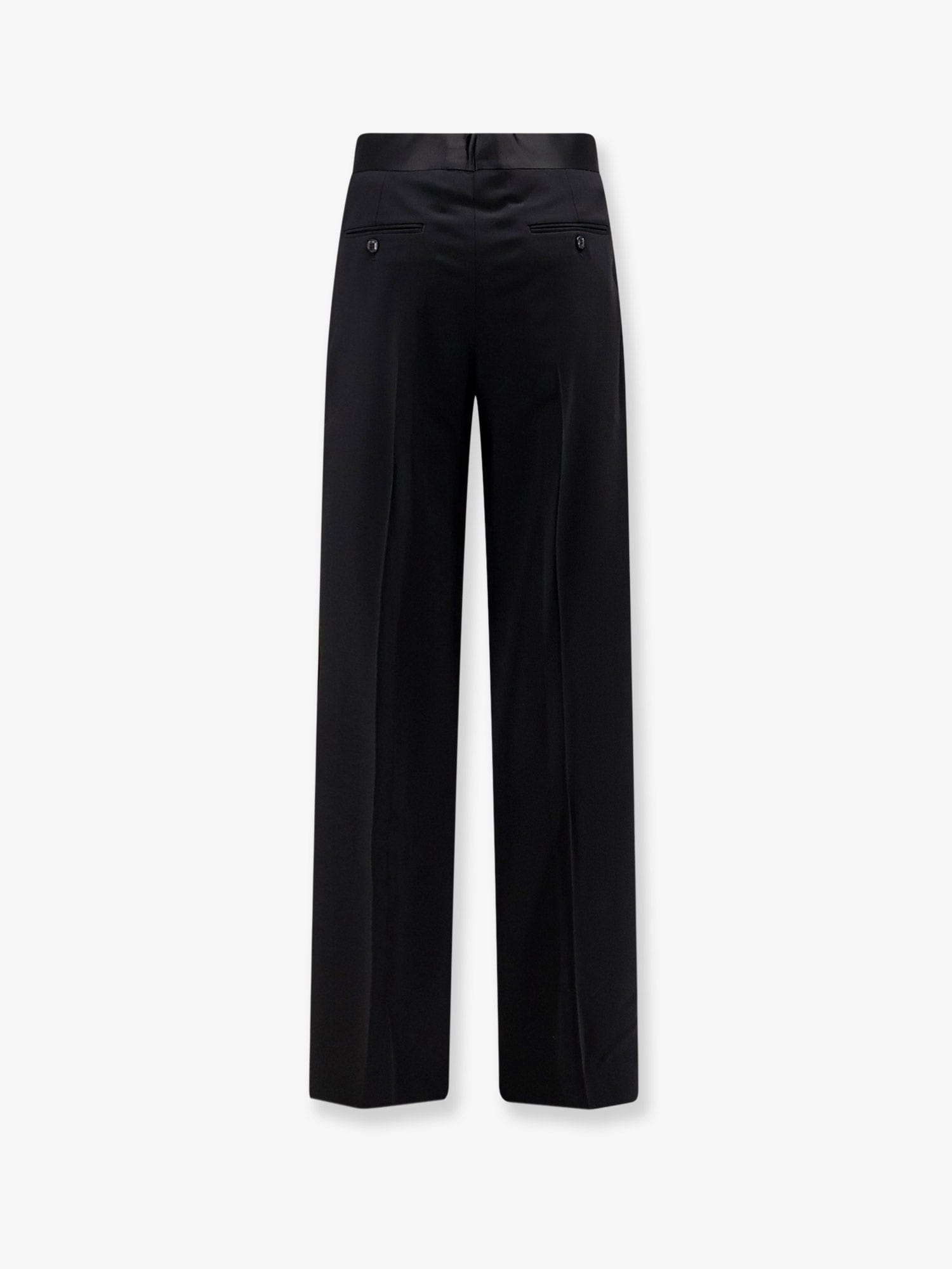Giorgio Armani Black Tailored wool trousers